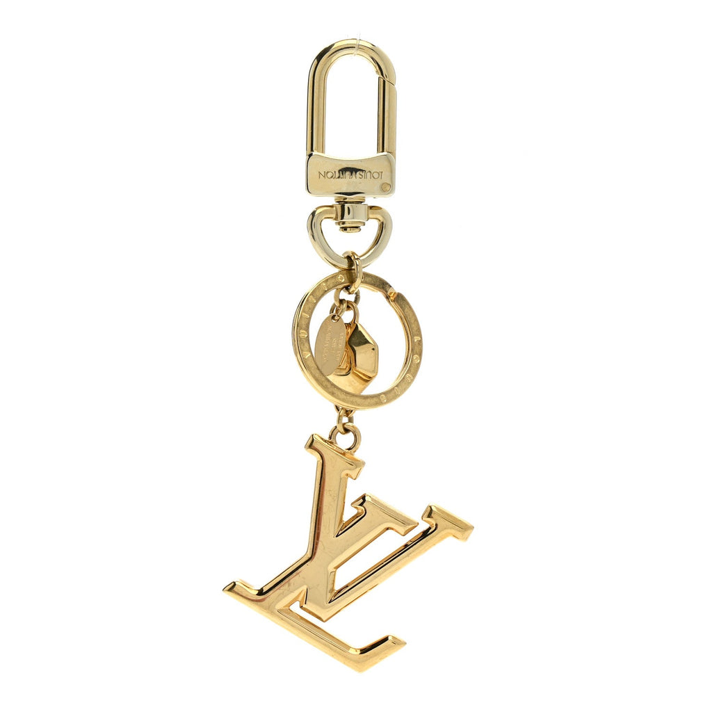 LV Facettes Bag Charm Key Holder Gold