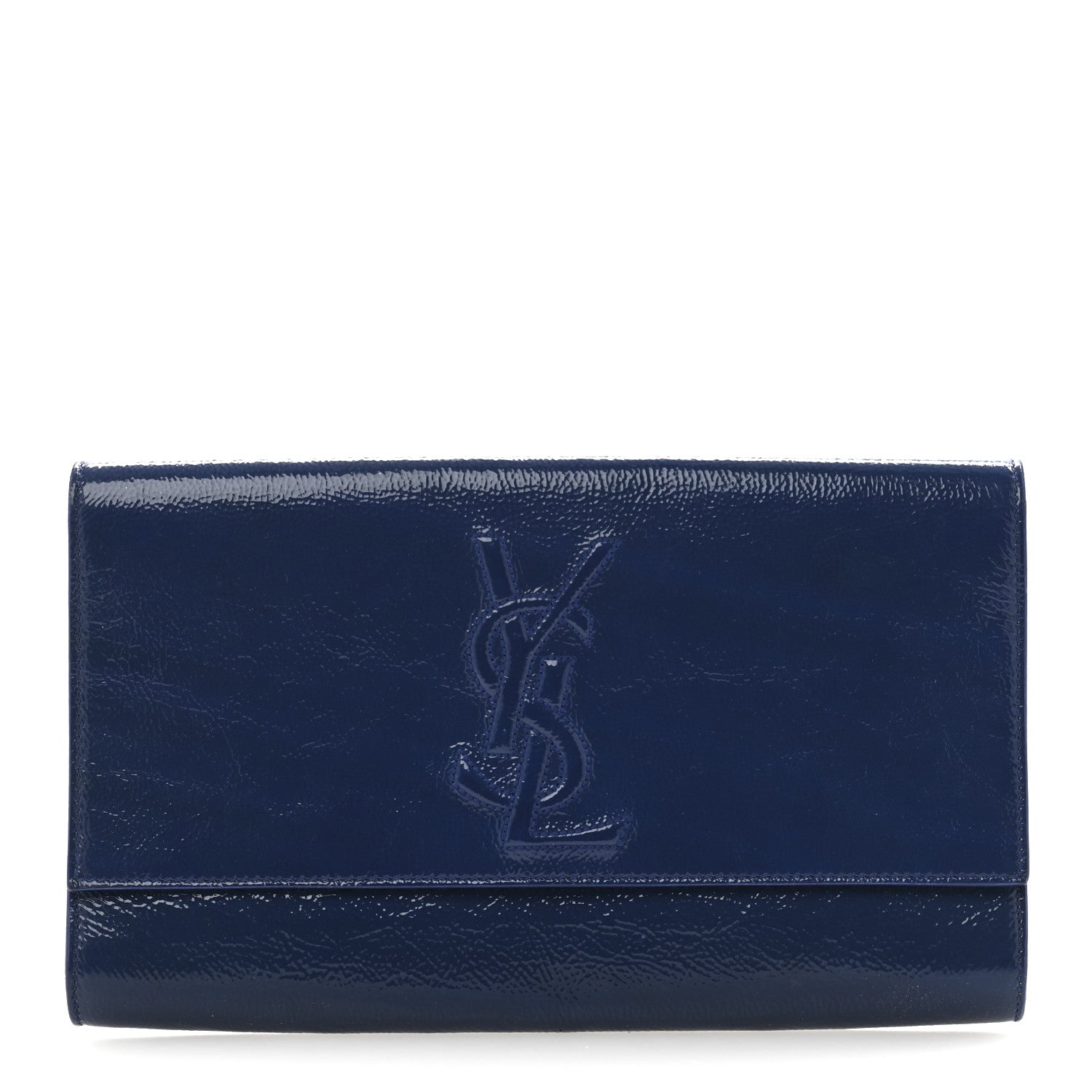 Textured Patent Monogram Large Belle De Jour Clutch Clutch