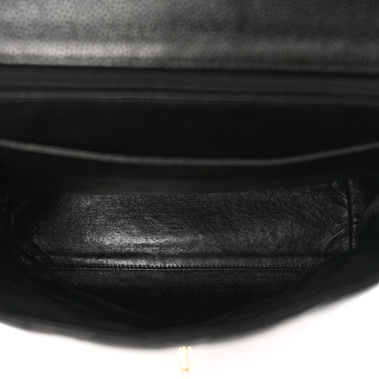 Caviar Quilted Jumbo Kelly Flap Black