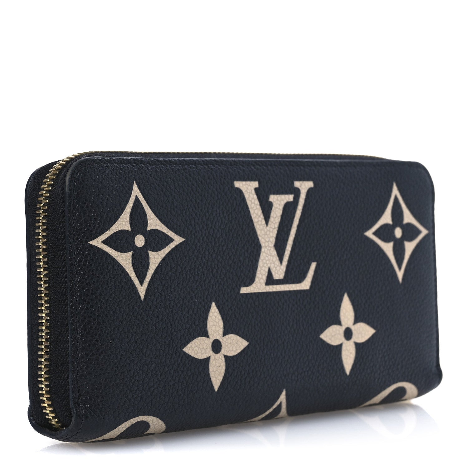 Empreinte Monogram Giant Zippy Wallet Black Beige