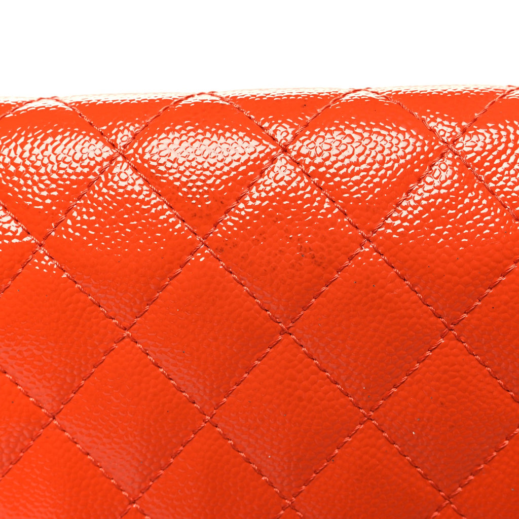Patent Caviar Quilted 2.55 Reissue 226 Flap Orange