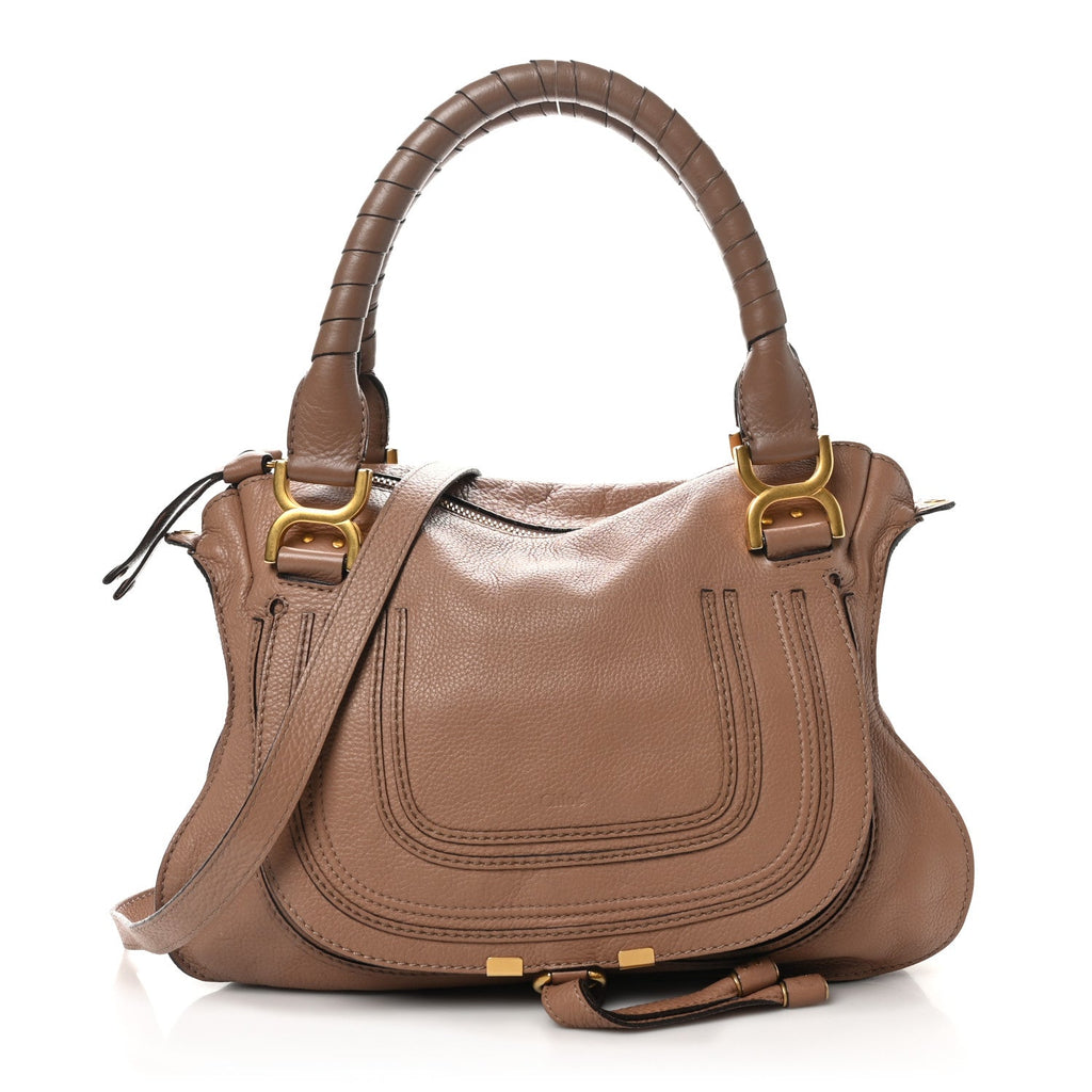 Calfskin Medium Marcie Satchel  Anemone Pink