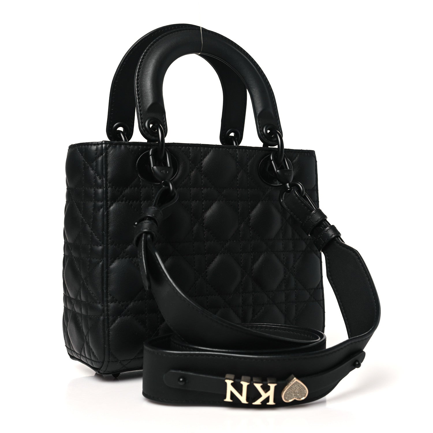 Ultra Matte Calfskin Cannage Small My ABCDior Lady Dior Black