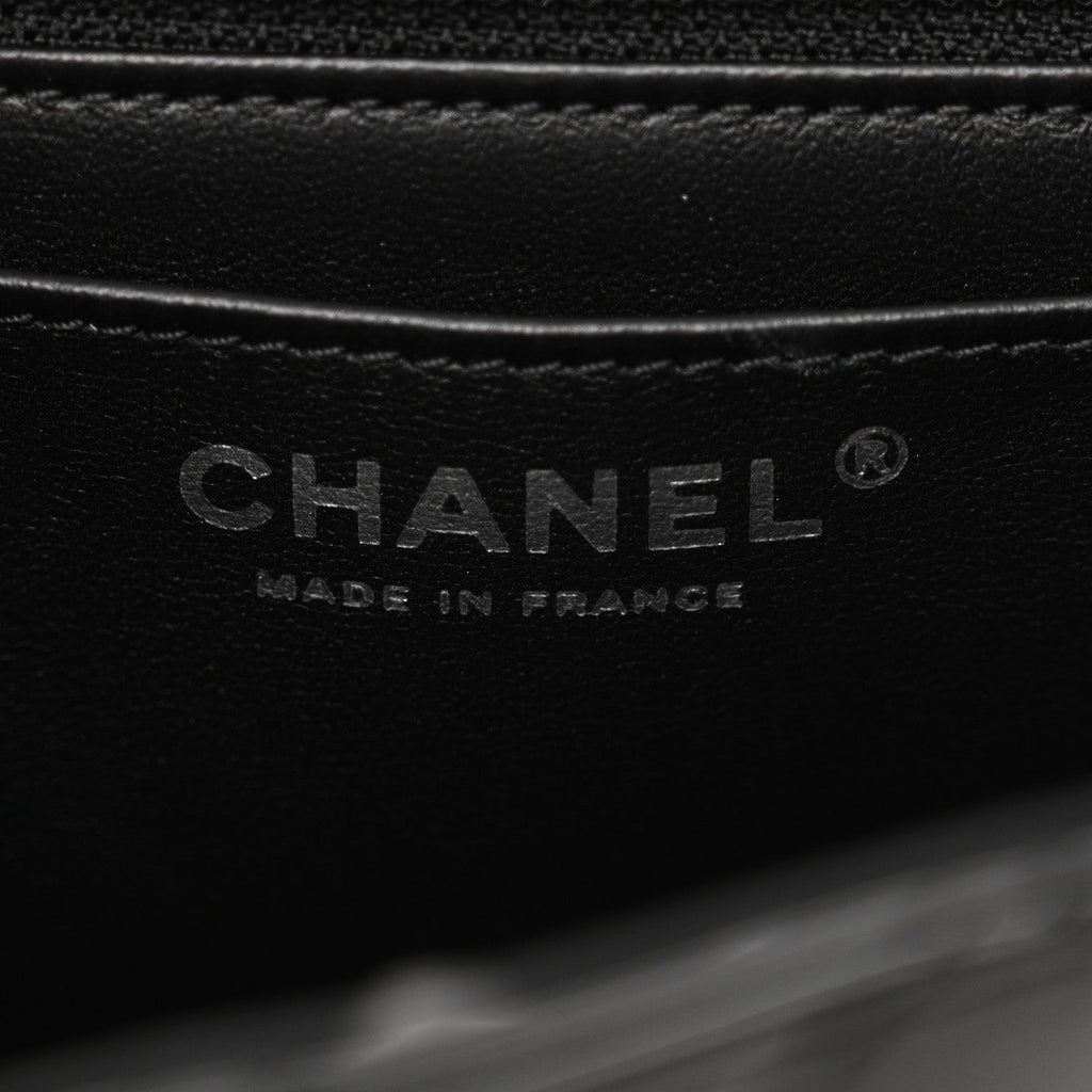 Patent Calfskin Quilted 2.55 Reissue Mini Flap So Black