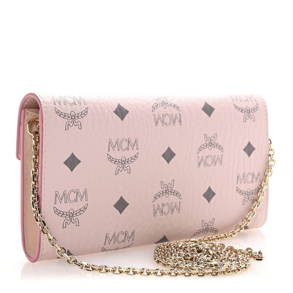 Visetos Large Patricia Wallet On Chain Soft Pink