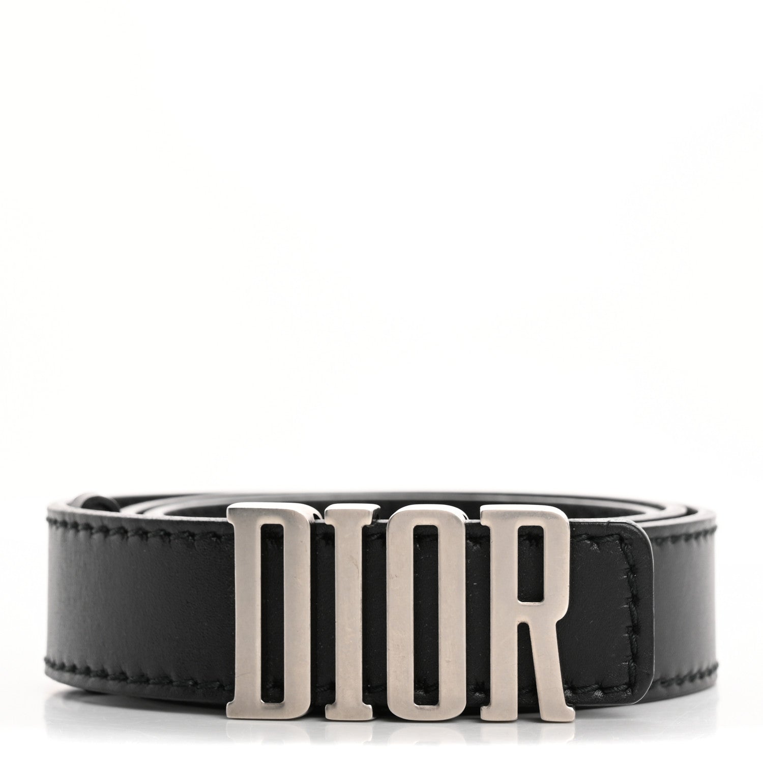 Calfskin D Fence Belt 80 32 Black