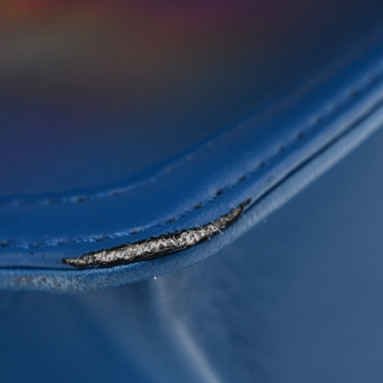 PVC Thread Woven Medium Boy Flap Dark Blue