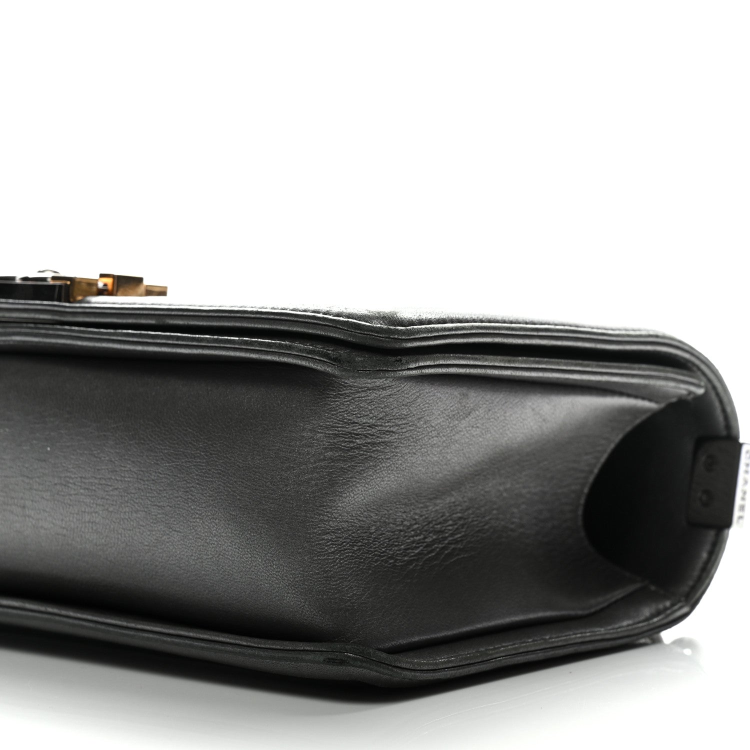 Lambskin Embossed Medium Boy Cube Flap Grey