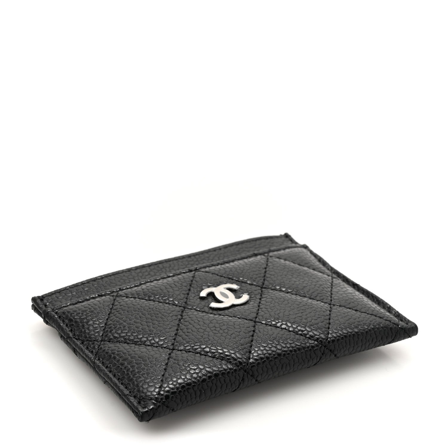 Caviar Quilted  Holder Black
