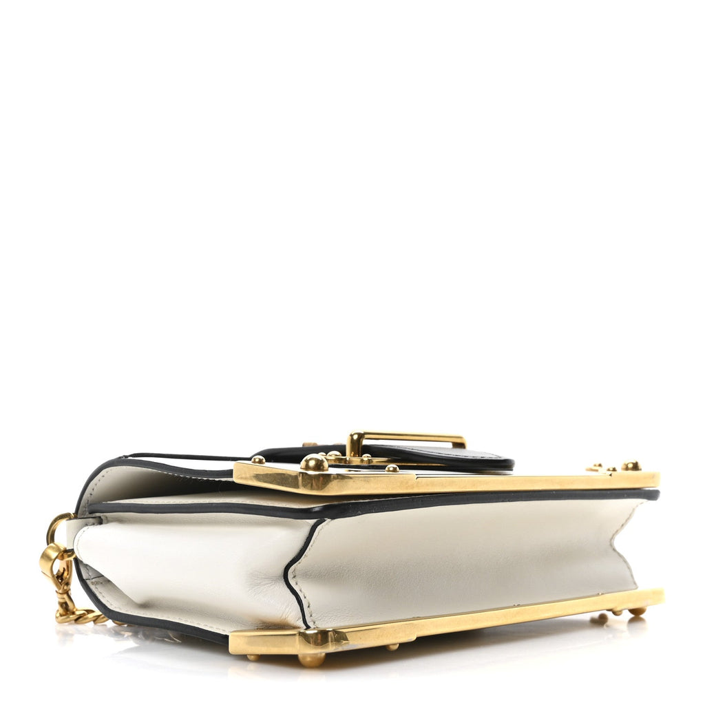 City Calf Saffiano Cahier Bag Talco Black
