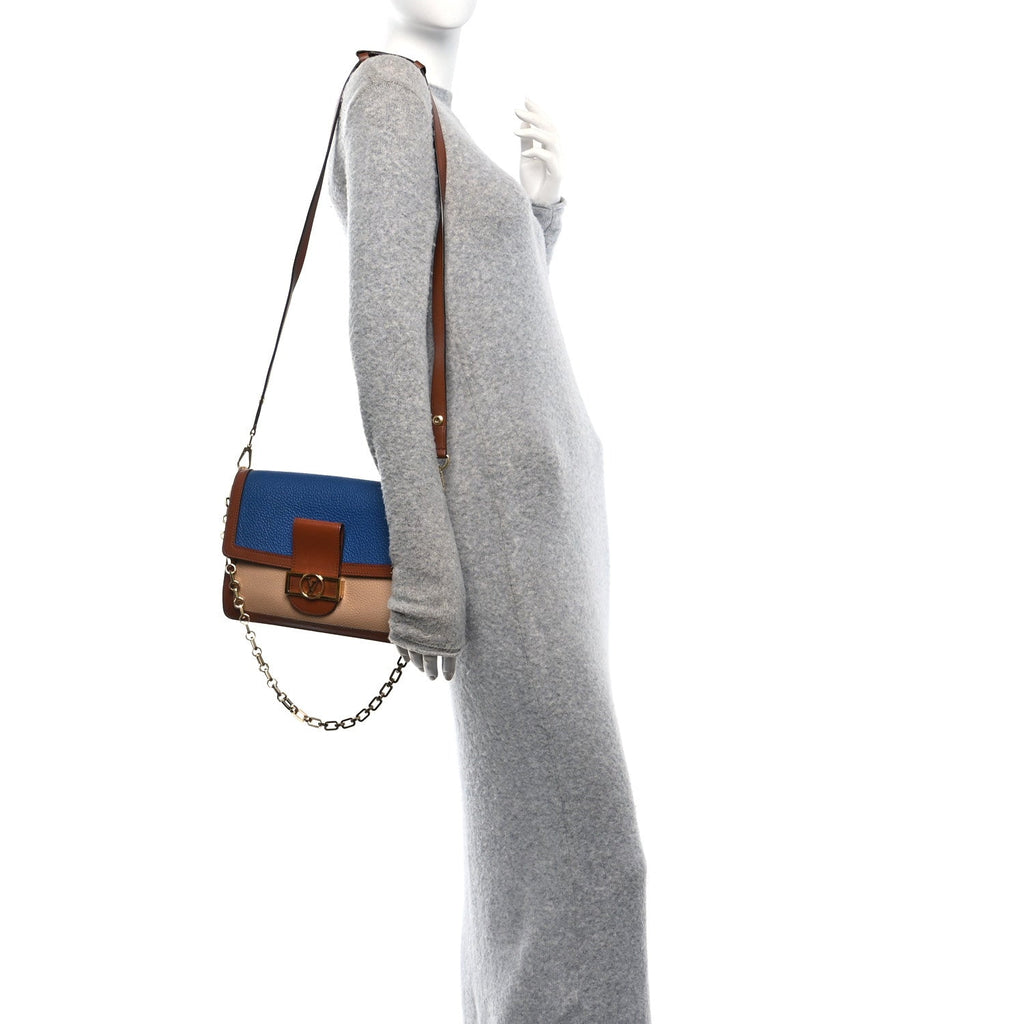 Taurillon Dauphine MM Blue Beige