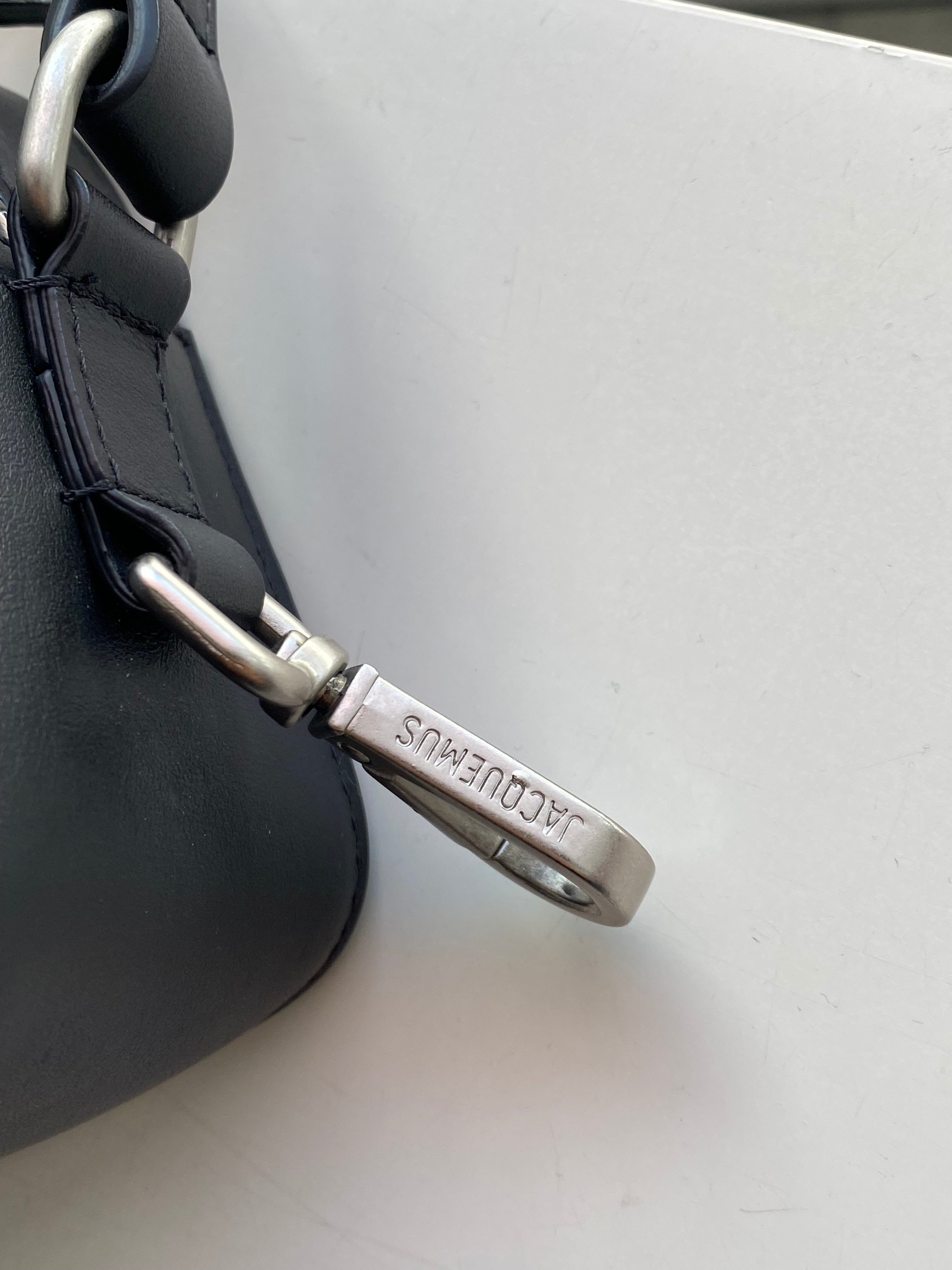 Jacquemus La Baneto Black Leather Crossbody Bag