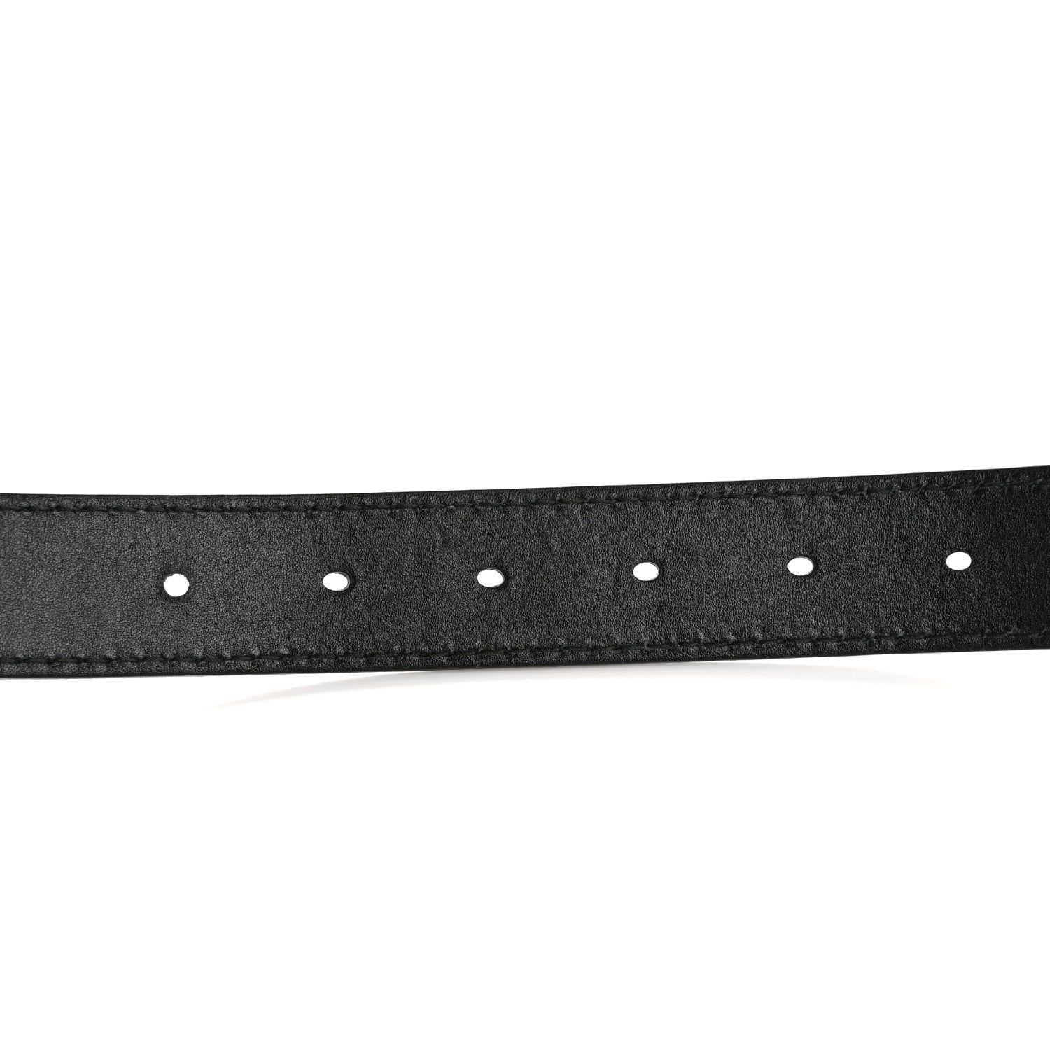Calfskin D Fence Belt 80 32 Black