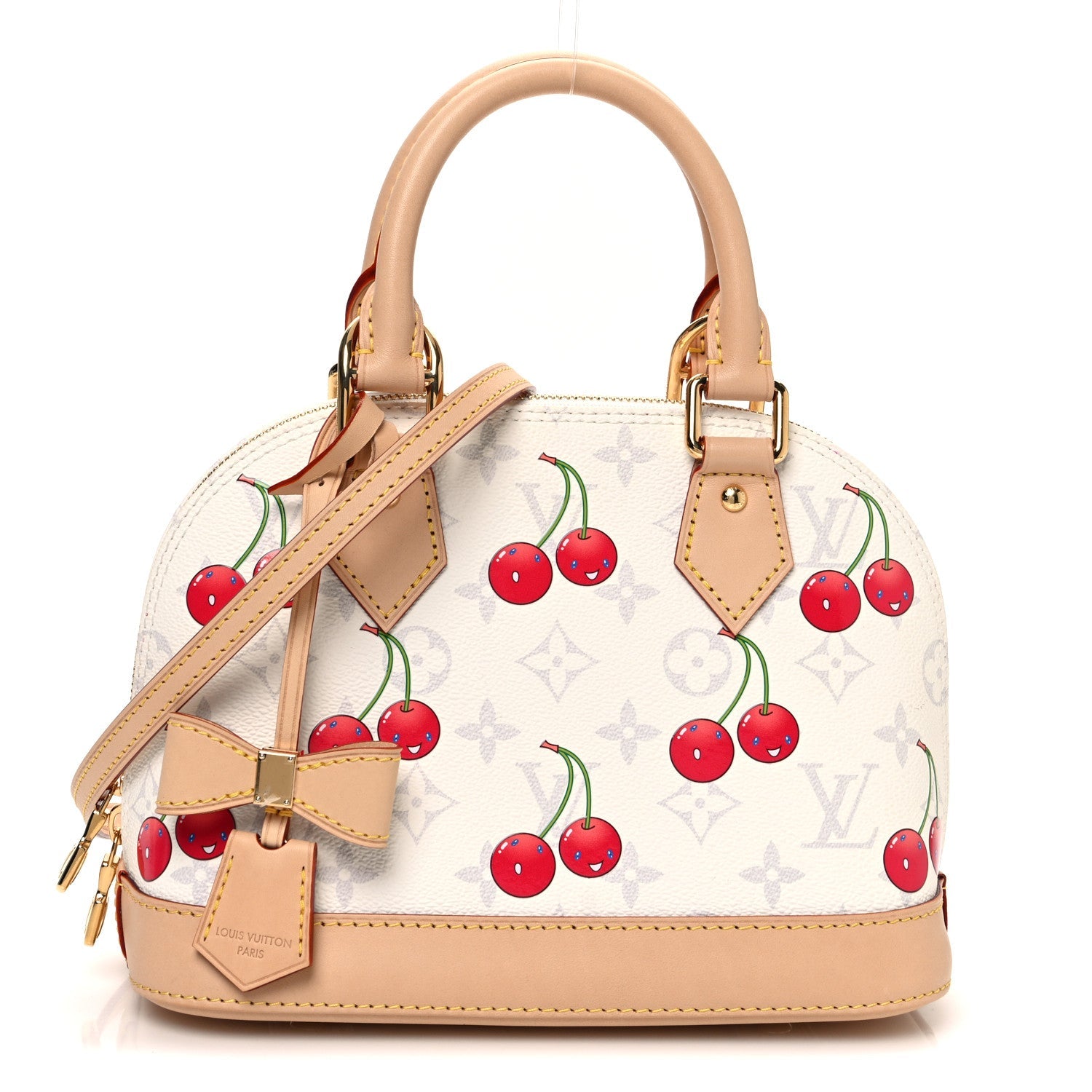 LV X TM Monogram Cerises Alma BB White