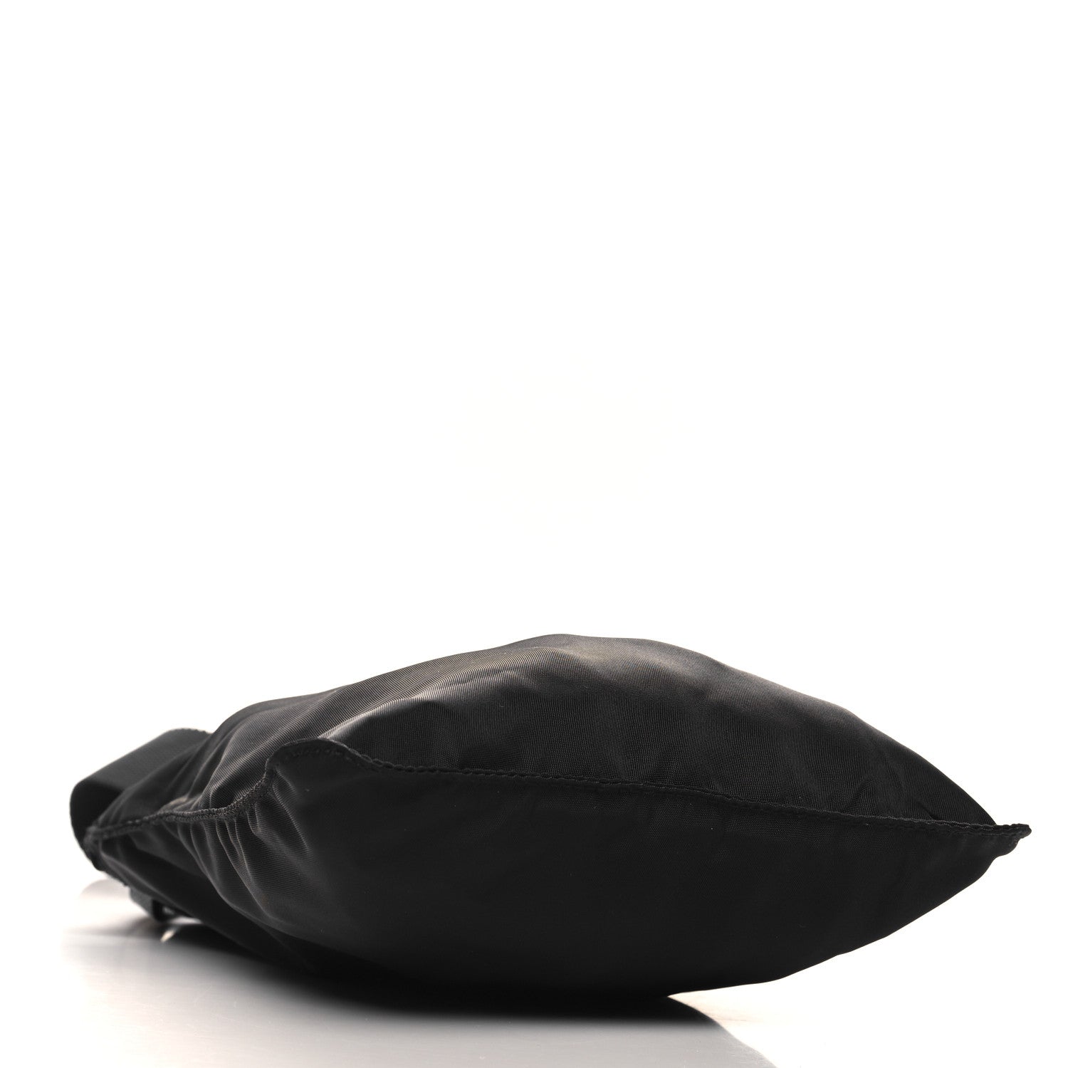 Tessuto Nylon Flat Messenger Bag Black