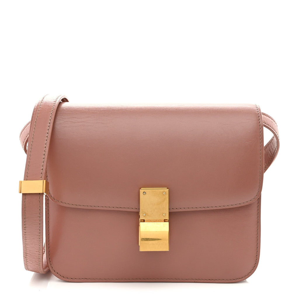 Box Calfskin Teen Classic Box Flap Bag Antique Rose