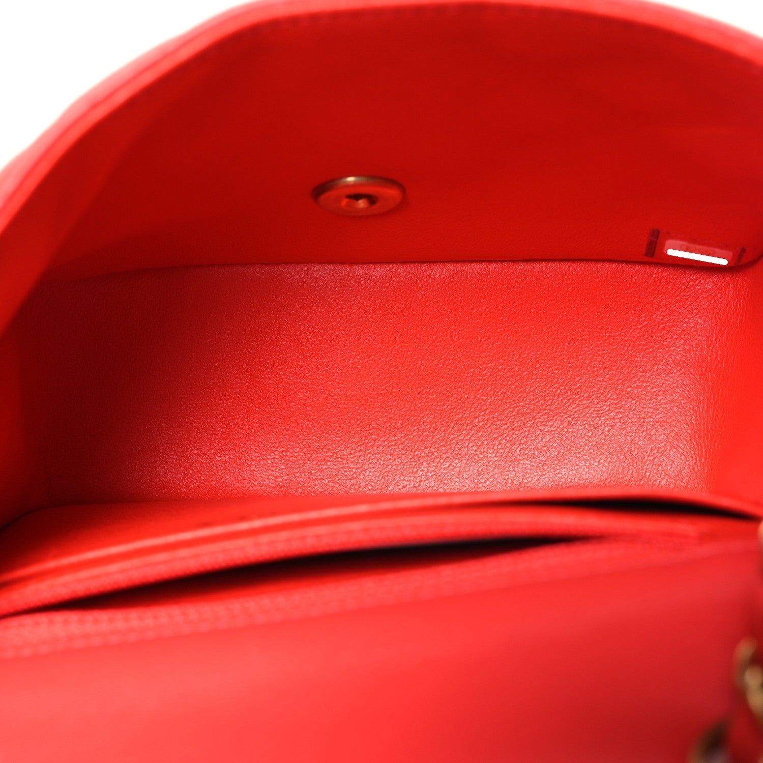 Lambskin Quilted Mini Square Flap Red