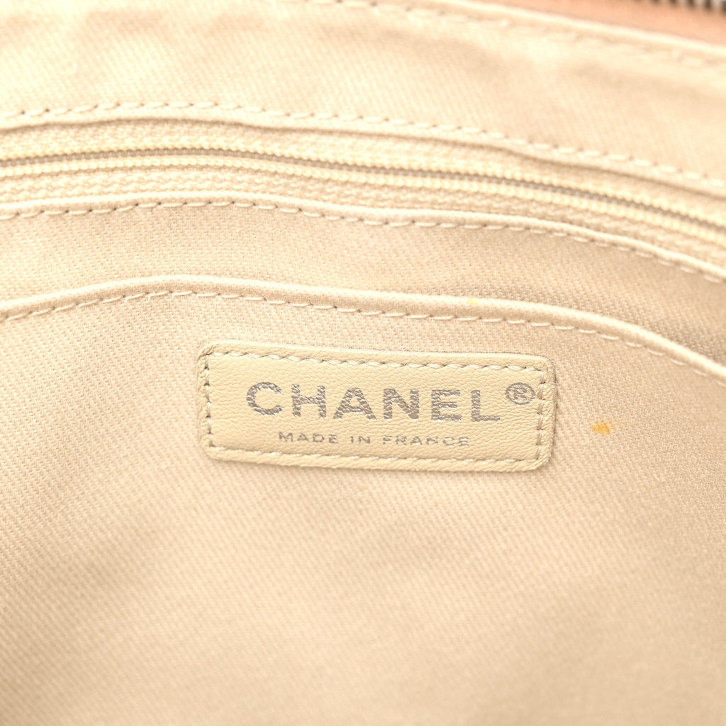 Grained Vegetal Calfskin Urban Shopping Tote Light Beige