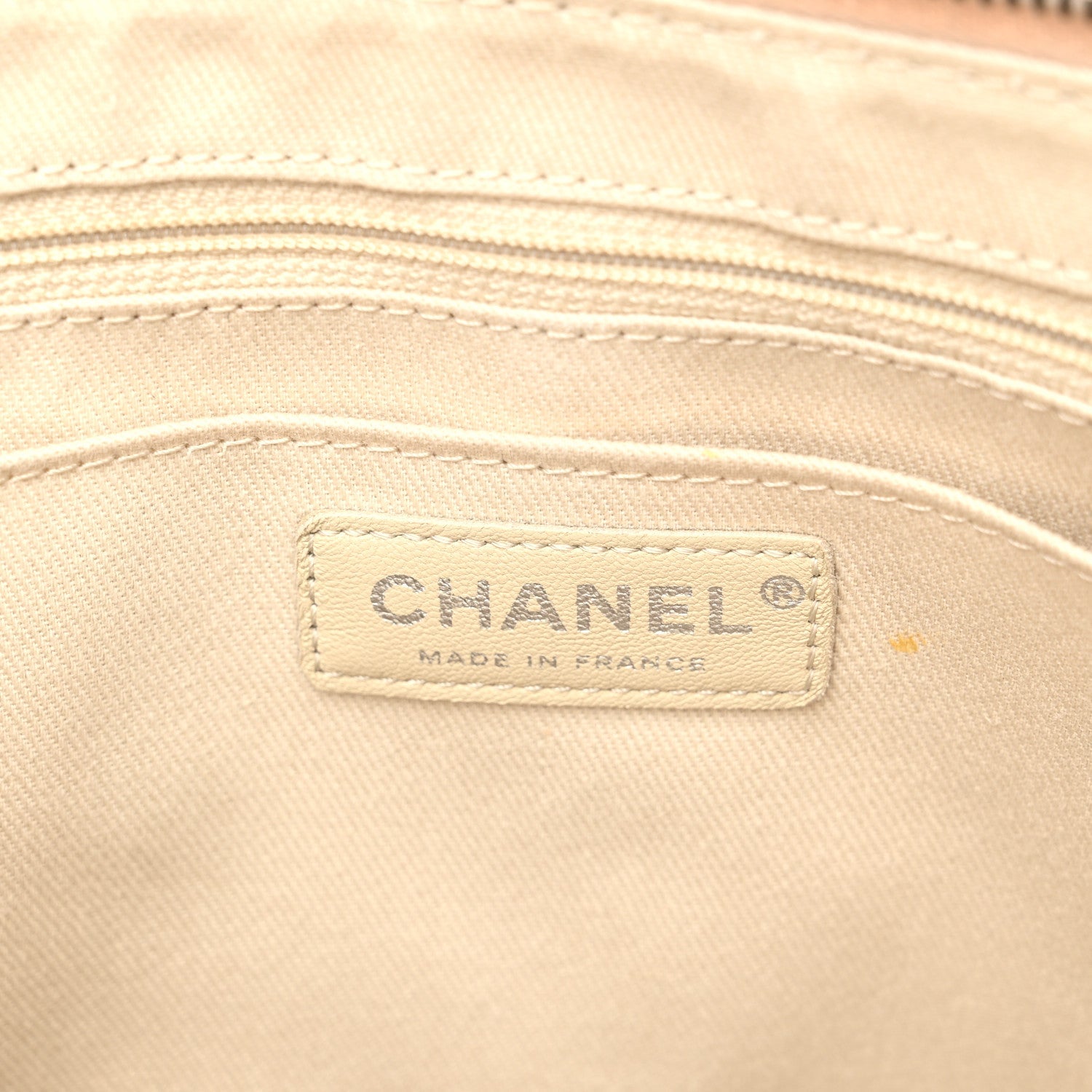 Grained Vegetal Calfskin Urban Shopping Tote Light Beige