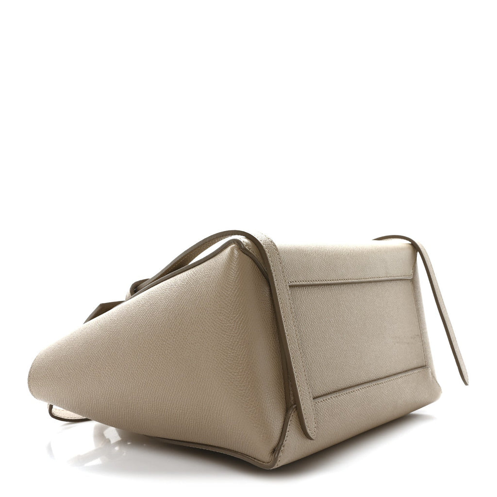 Grained Calfskin Micro Belt Bag Light Taupe