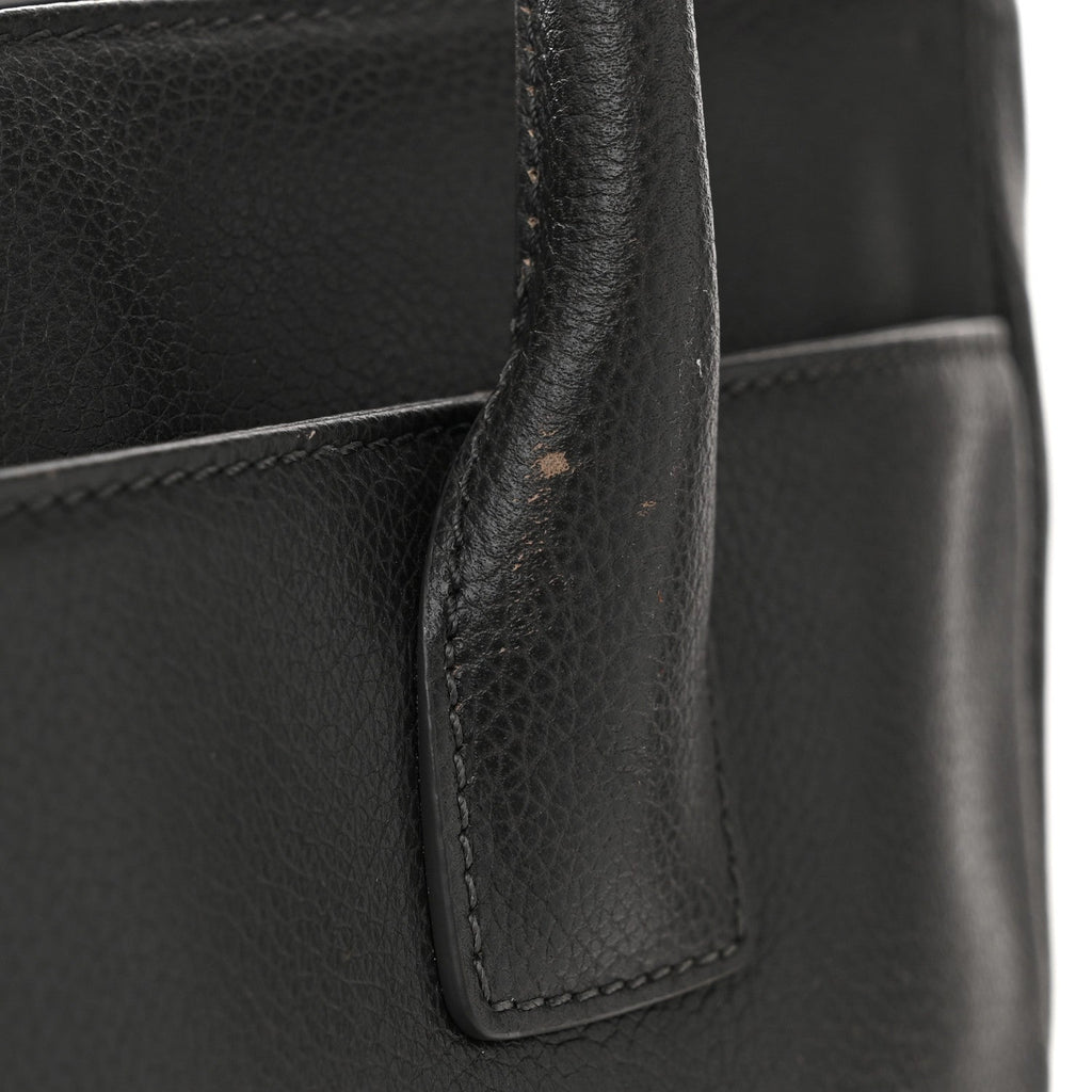Calfskin Tall Cerf Tote Anthracite