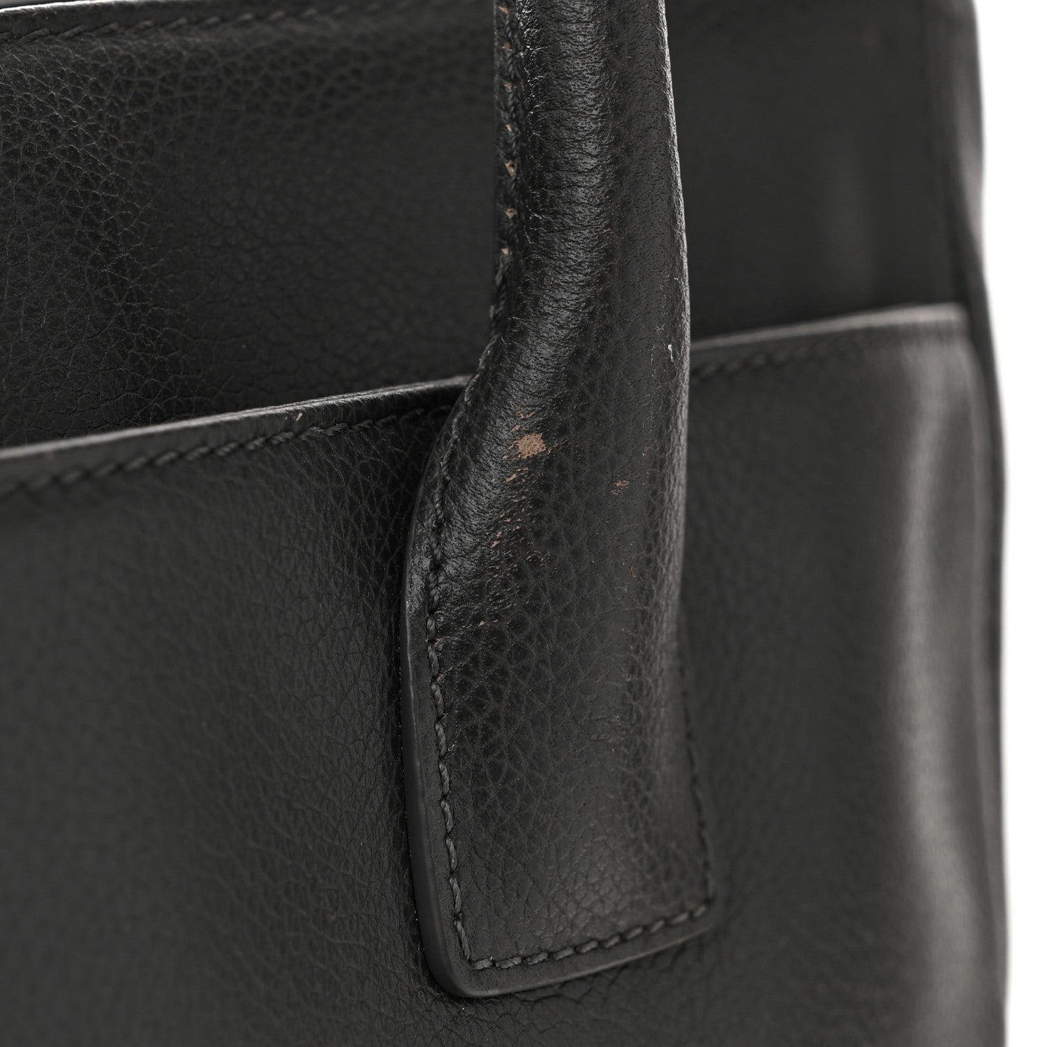 Calfskin Tall Cerf Tote Anthracite