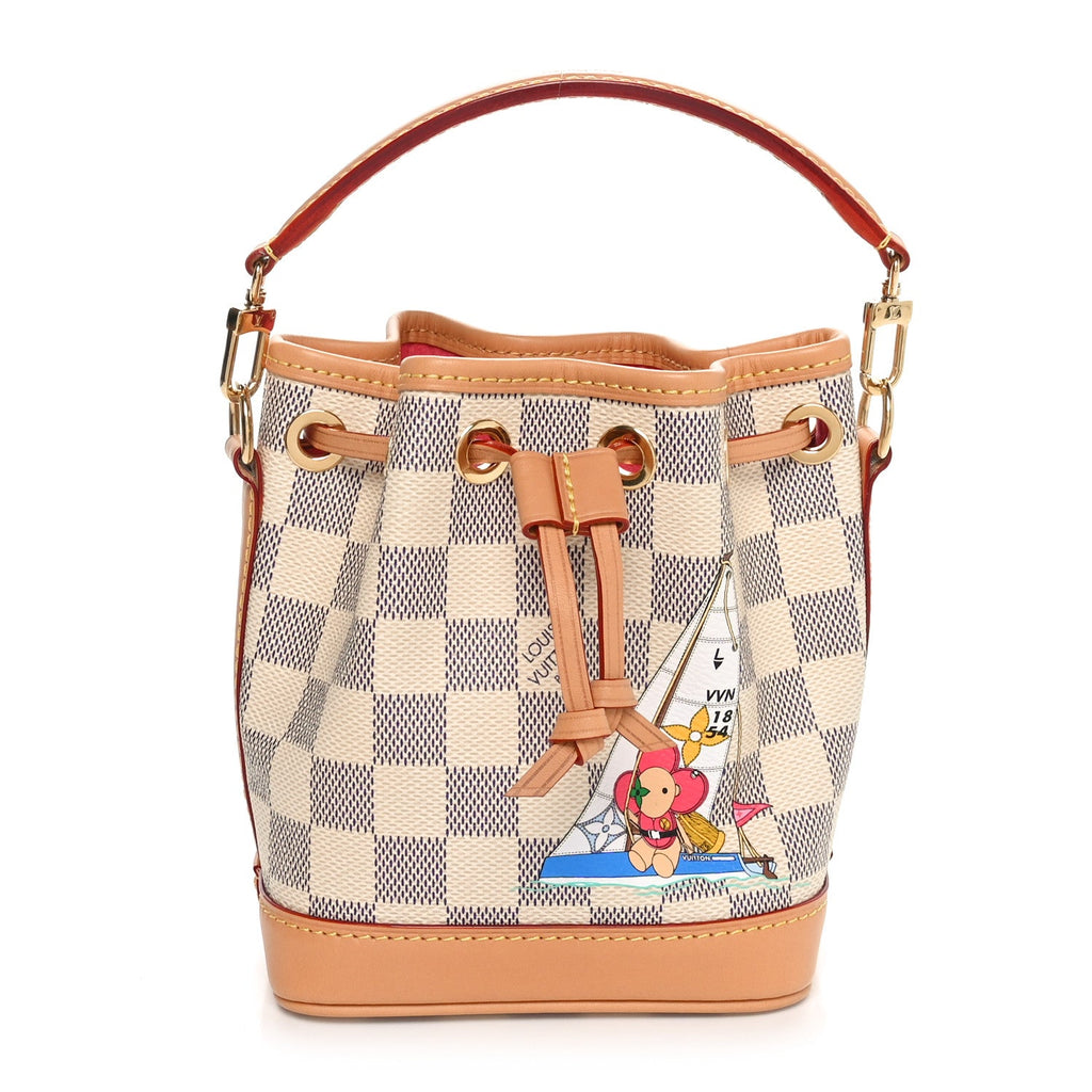 Damier Azur Vivienne Sac Nano Noe Dragon Fruit Pink
