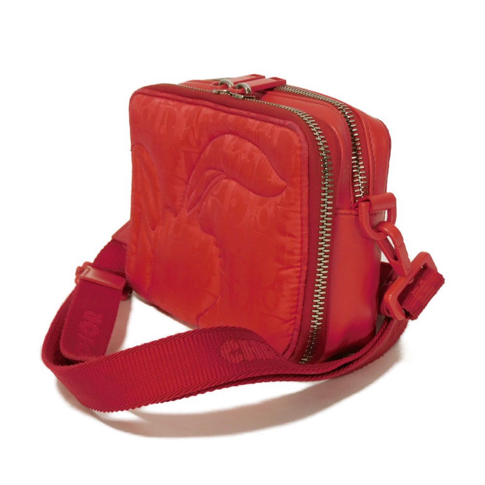 Dior Mirage Quilting Rabbit Messenger Nylon Shoulder Bag