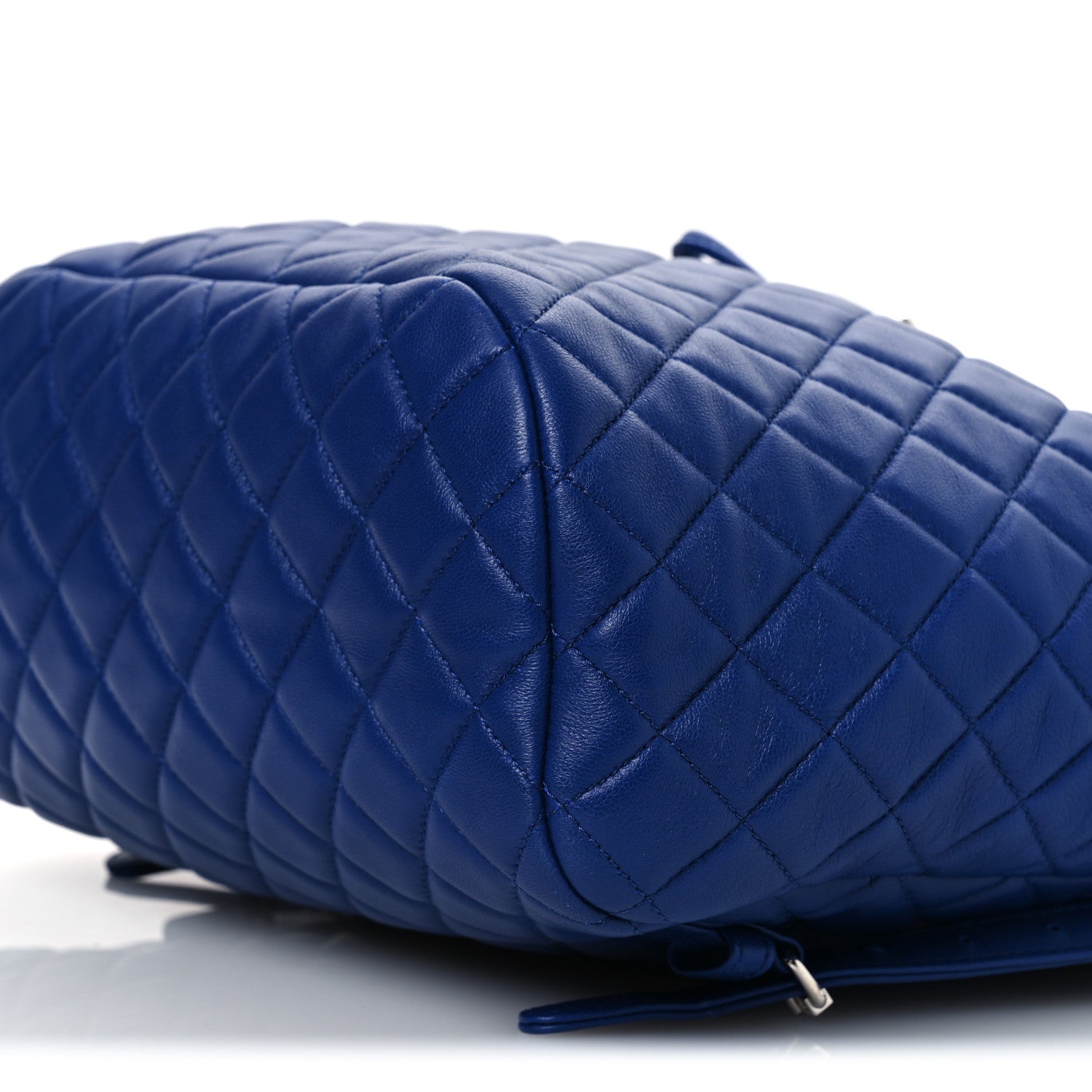 Lambskin Quilted Large Urban Spirit Backpack Blue