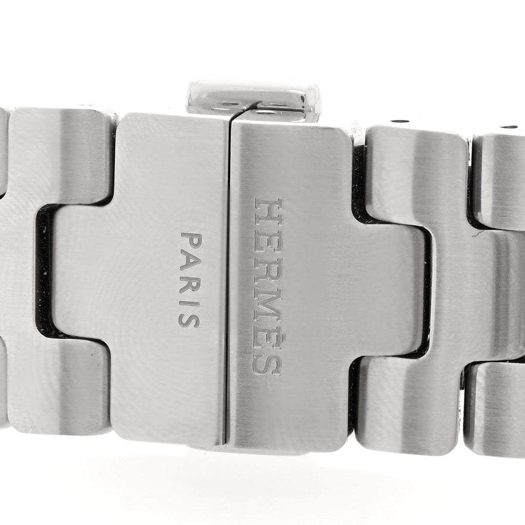 Stainless Steel 42mm Grand H Apple Watch Single Tour Band Gris