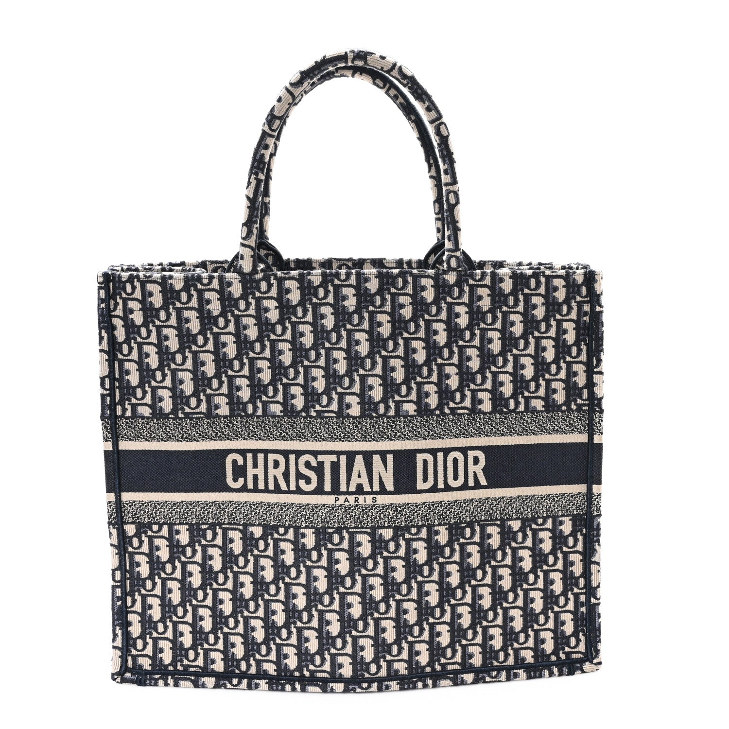 Oblique Large Book Tote Blue Multicolor