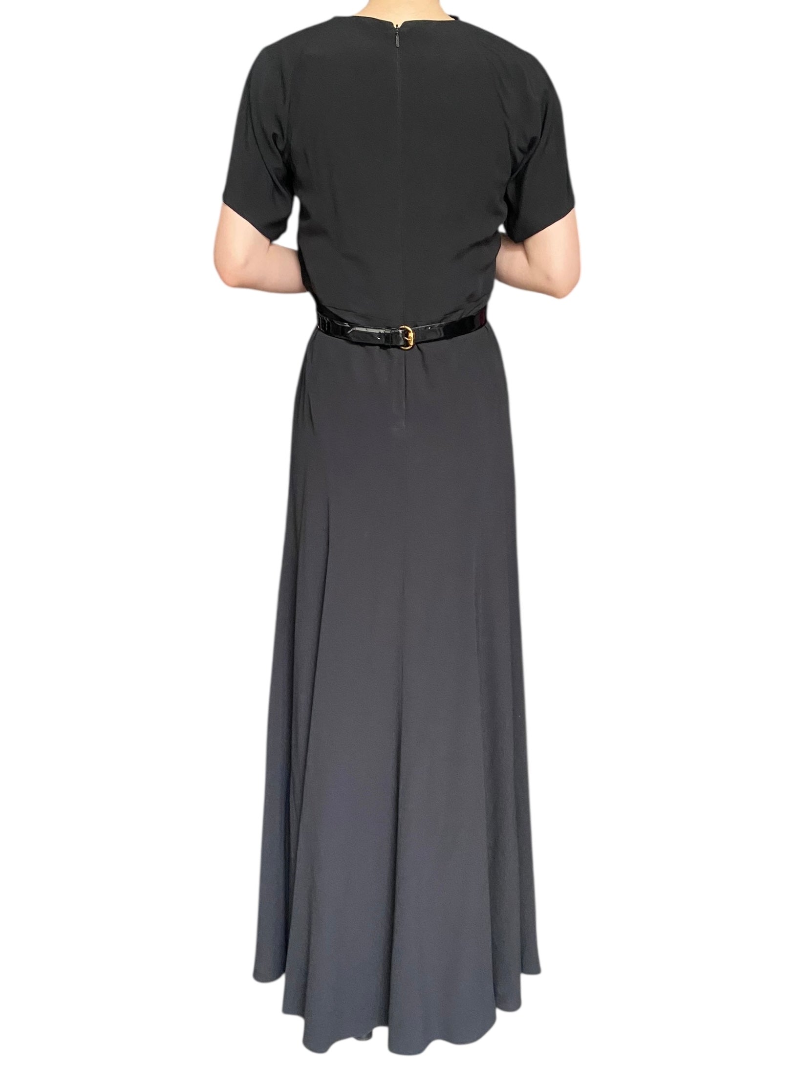 Gucci Tom Ford Black Jewel Belted Gown - IT 44 / US 8
