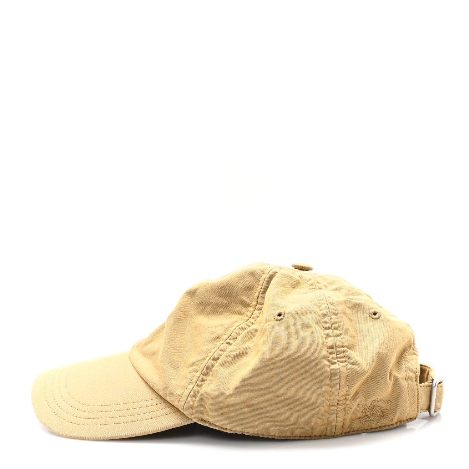 Cotton Logo Baseball Cap M Beige