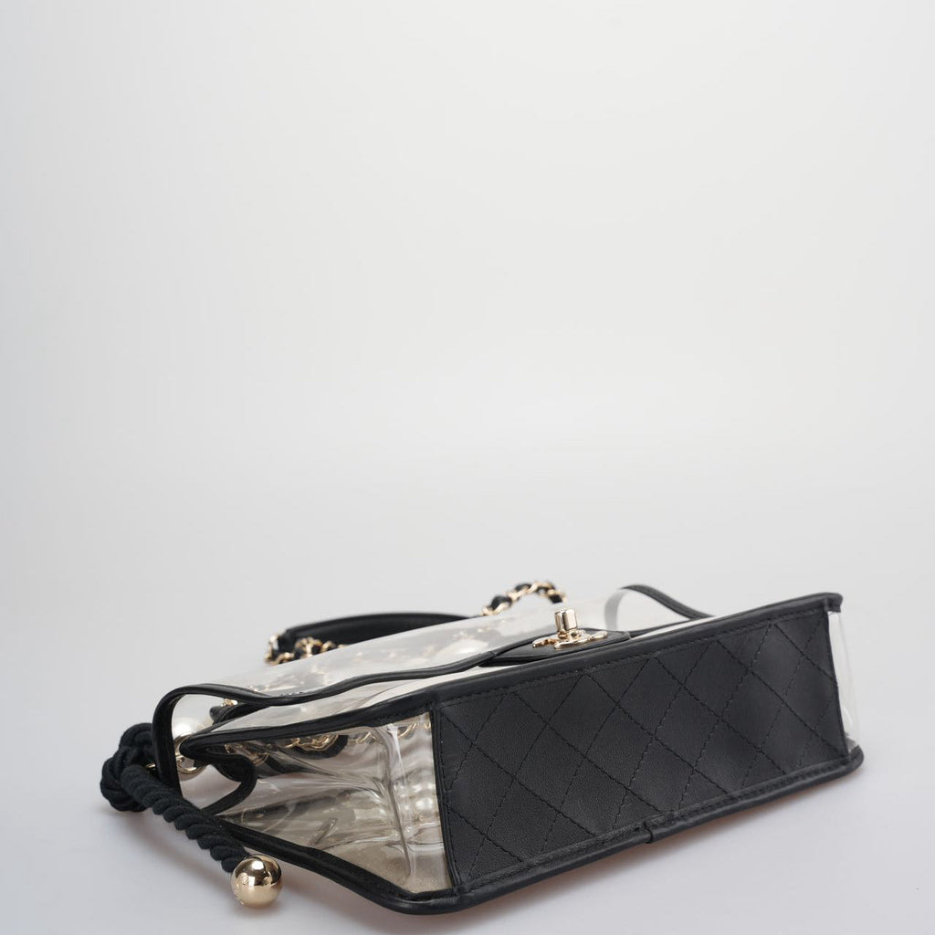 Chanel Sand By The Sea Classic Flap Bag Medium with Pearl Strap – 2018 Collection