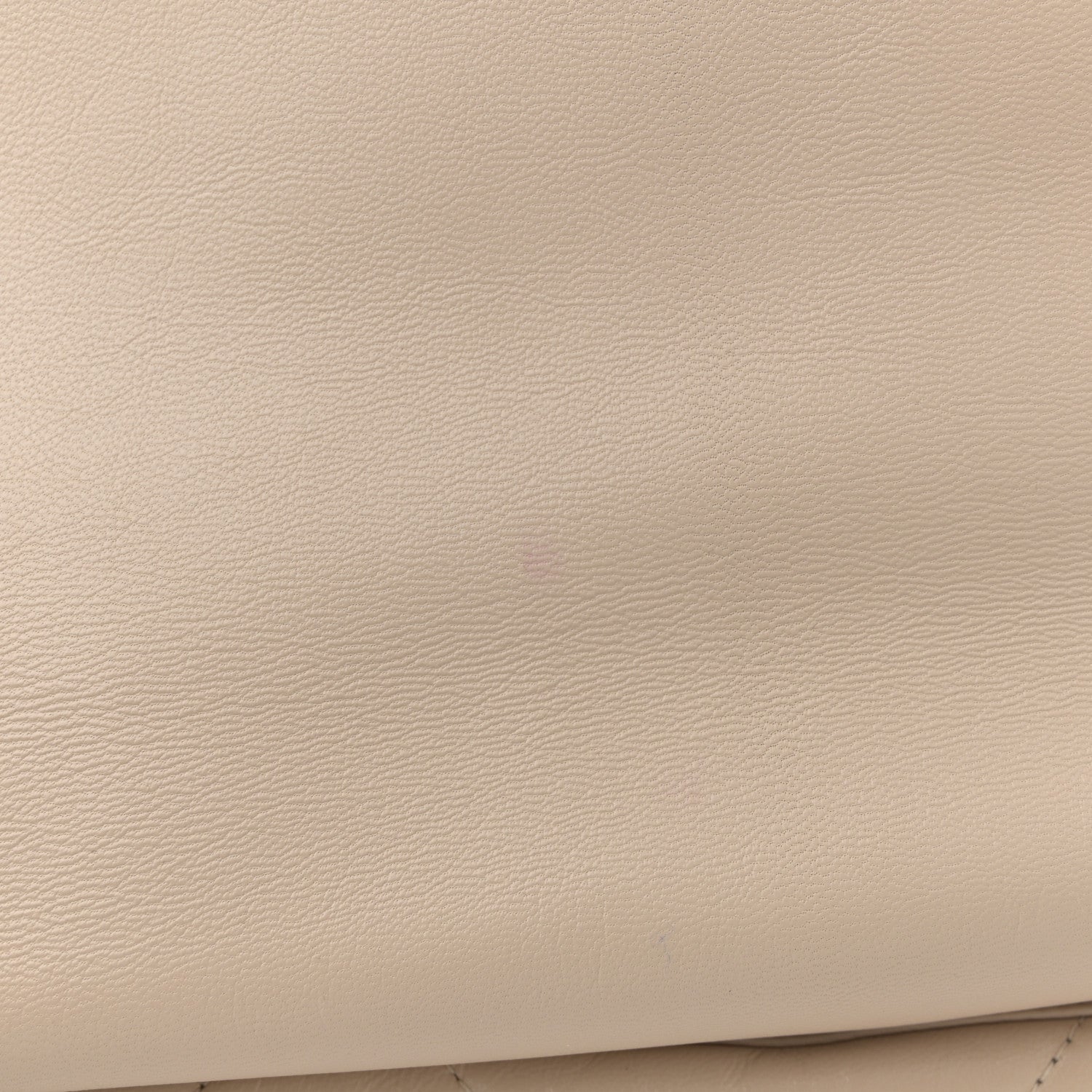 Goatskin Quilted Maxi Chanel 19 Flap Beige