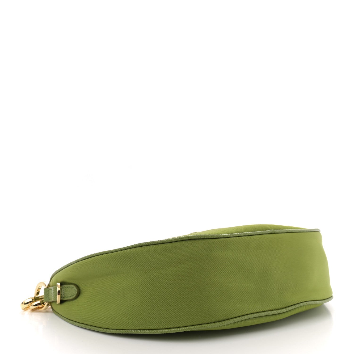 Re-Nylon Demi-lune Shoulder Bag Ivy Green
