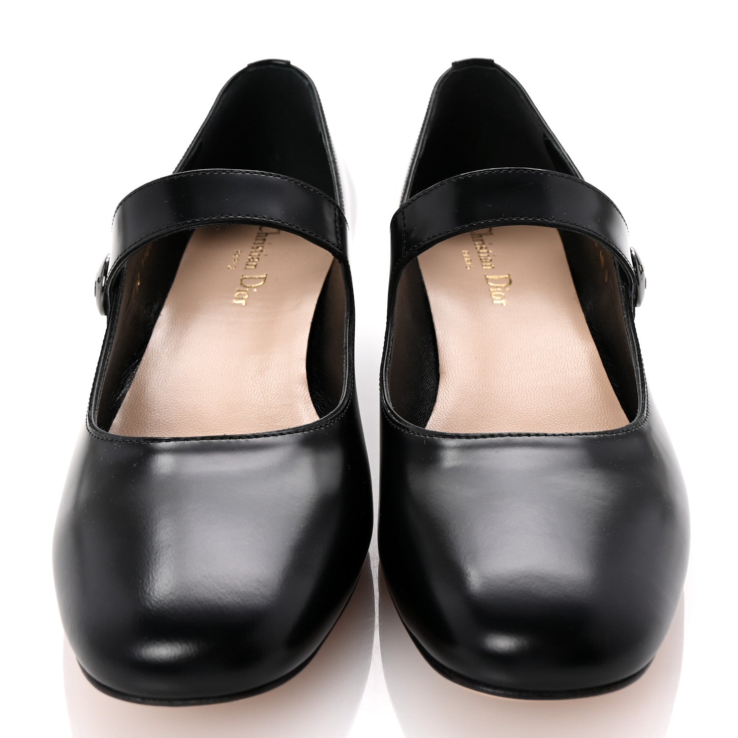 Brushed Calfskin Uniform 30mm Pumps 40 Black