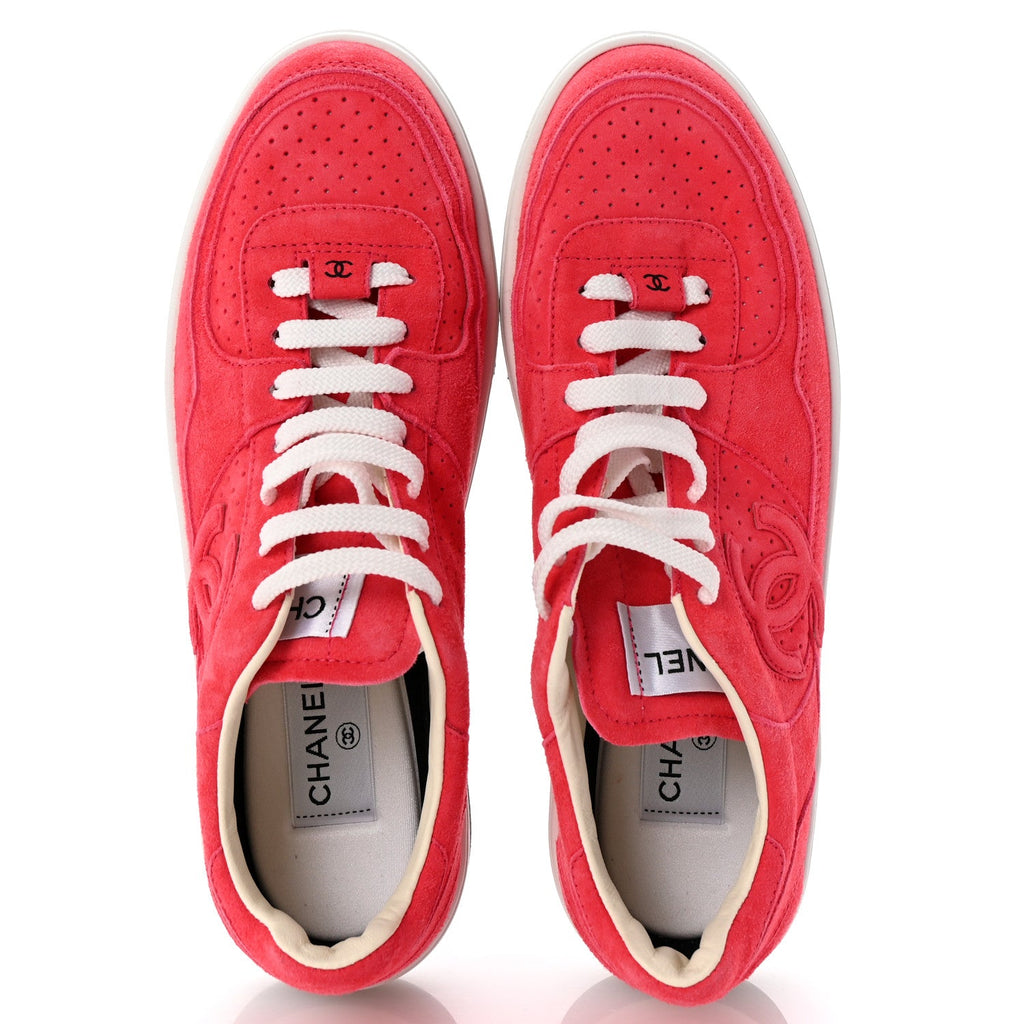 Suede Womens CC Sneakers 40.5 Fuchsia