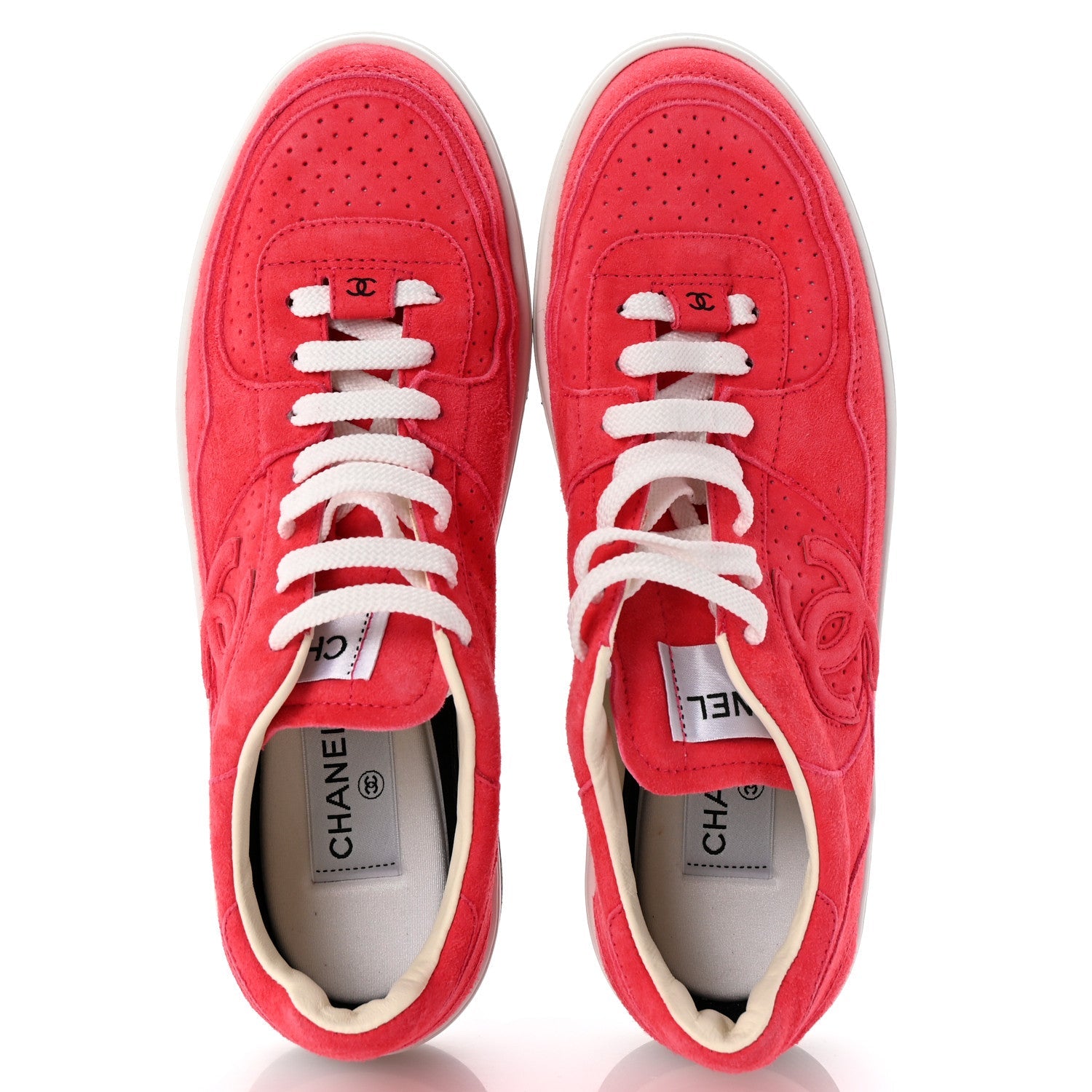 Suede Womens CC Sneakers 40.5 Fuchsia