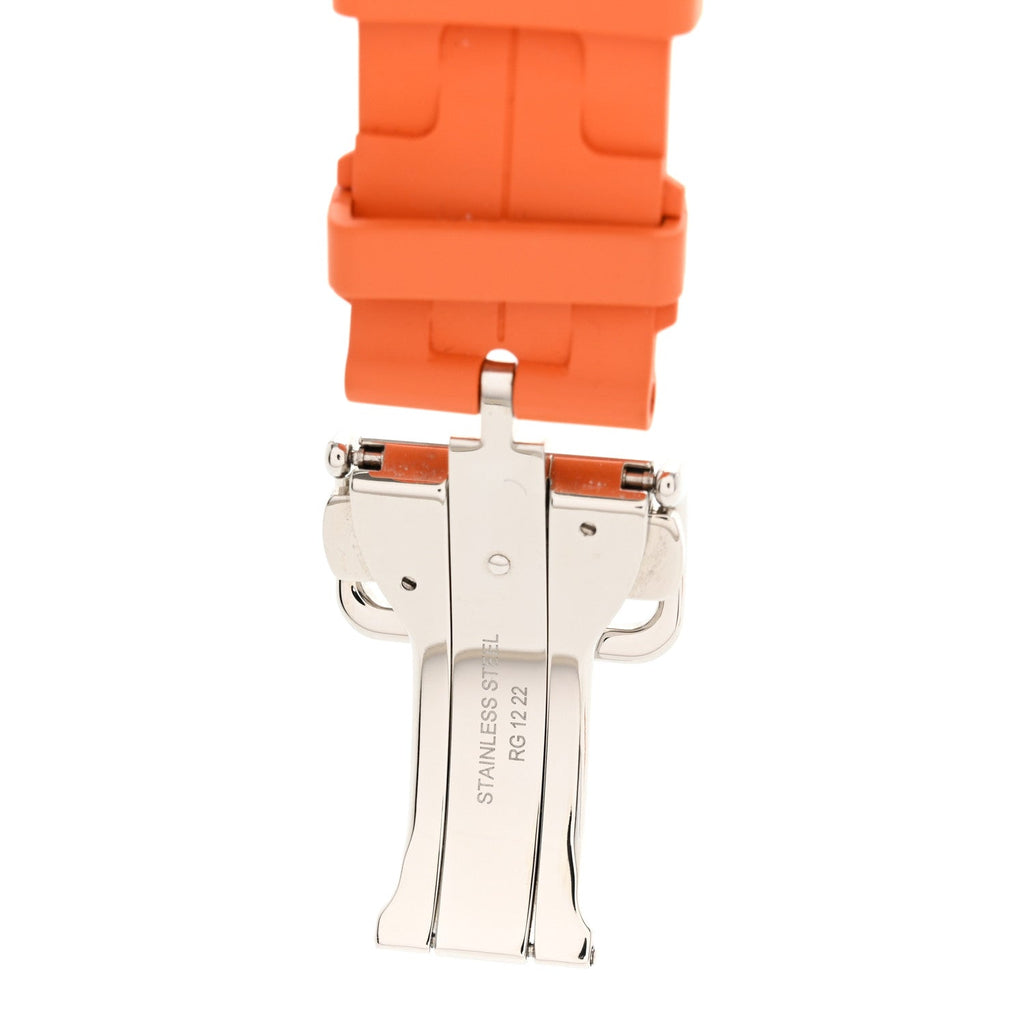 Rubber 41mm Deployment Buckle Kilim Apple Watch Single Tour Band Orange