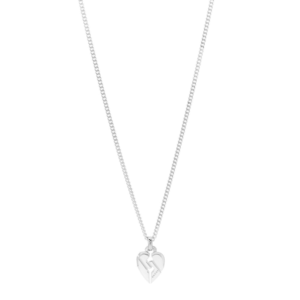 Sterling Silver Heart Knot Pendant Necklace