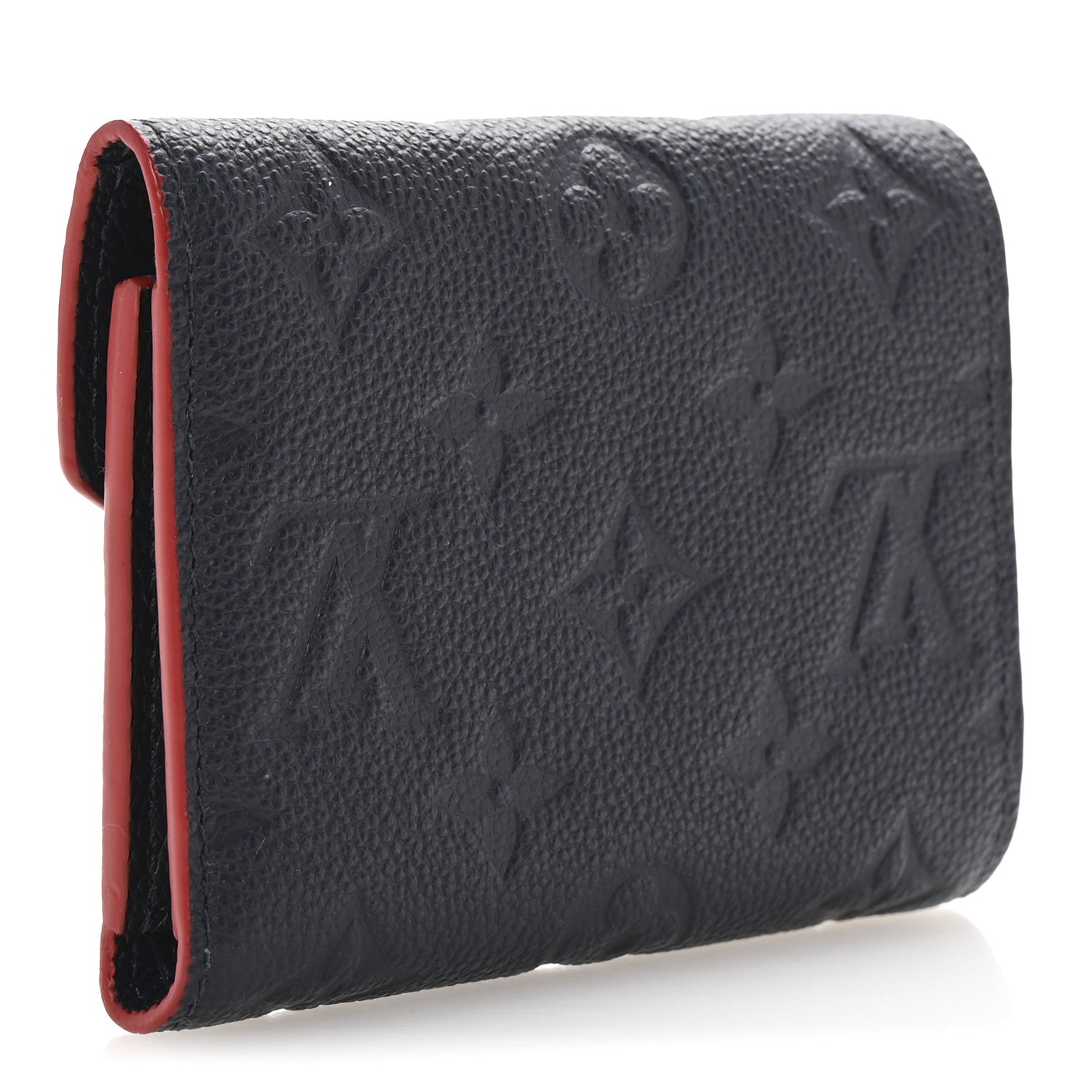 Empreinte Victorine Wallet Marine Rouge