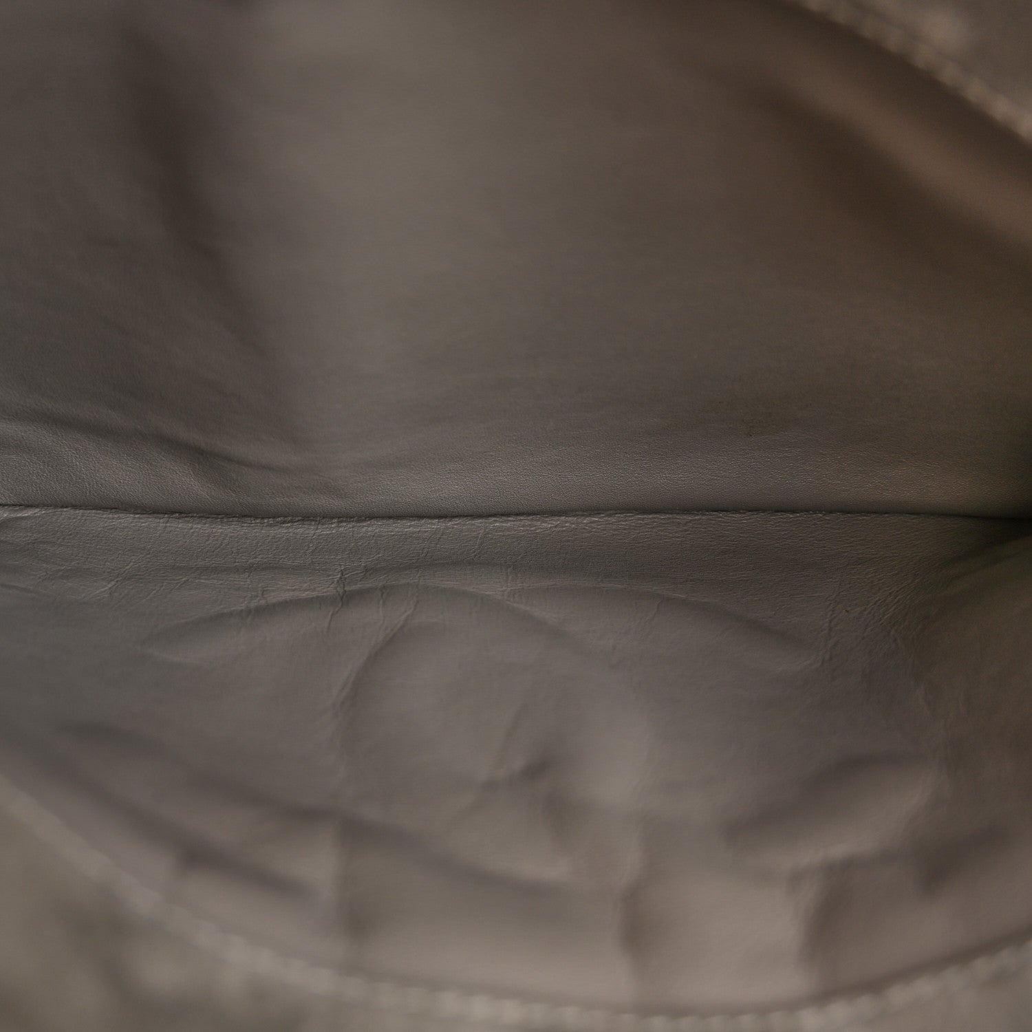 Iridescent Calfskin CC East West Shopping Tote Light Grey