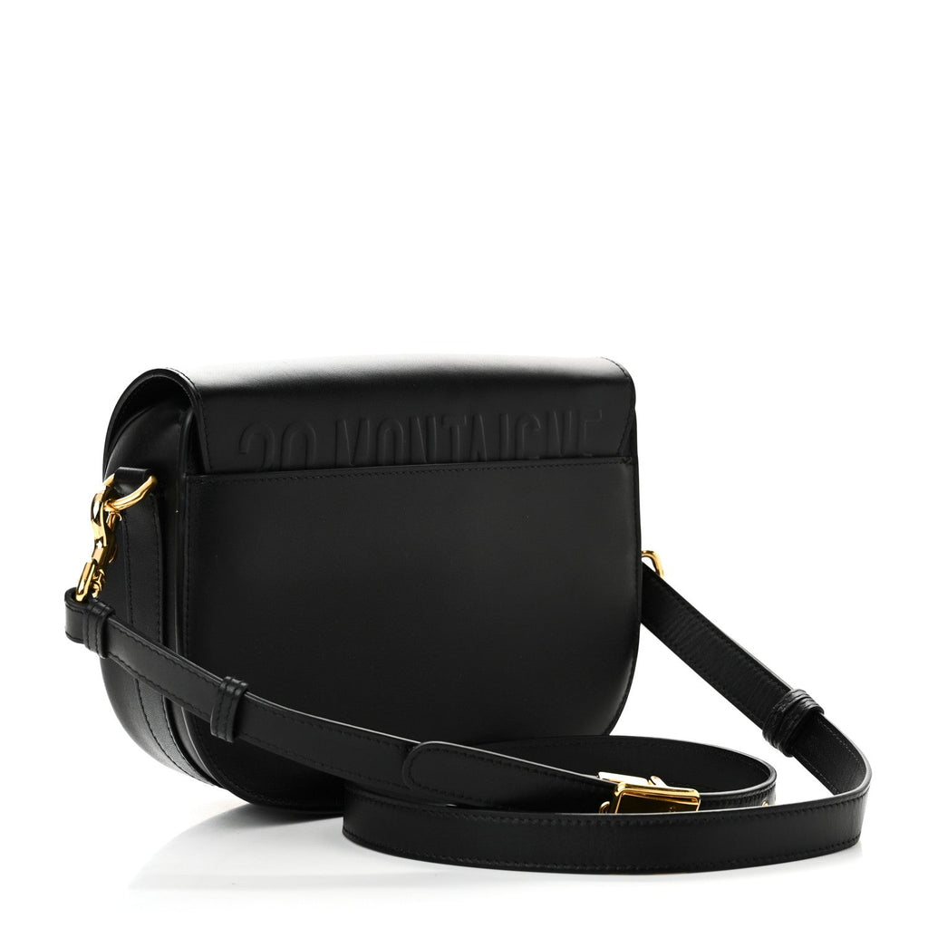 Box Calfskin Medium Bobby Flap Black