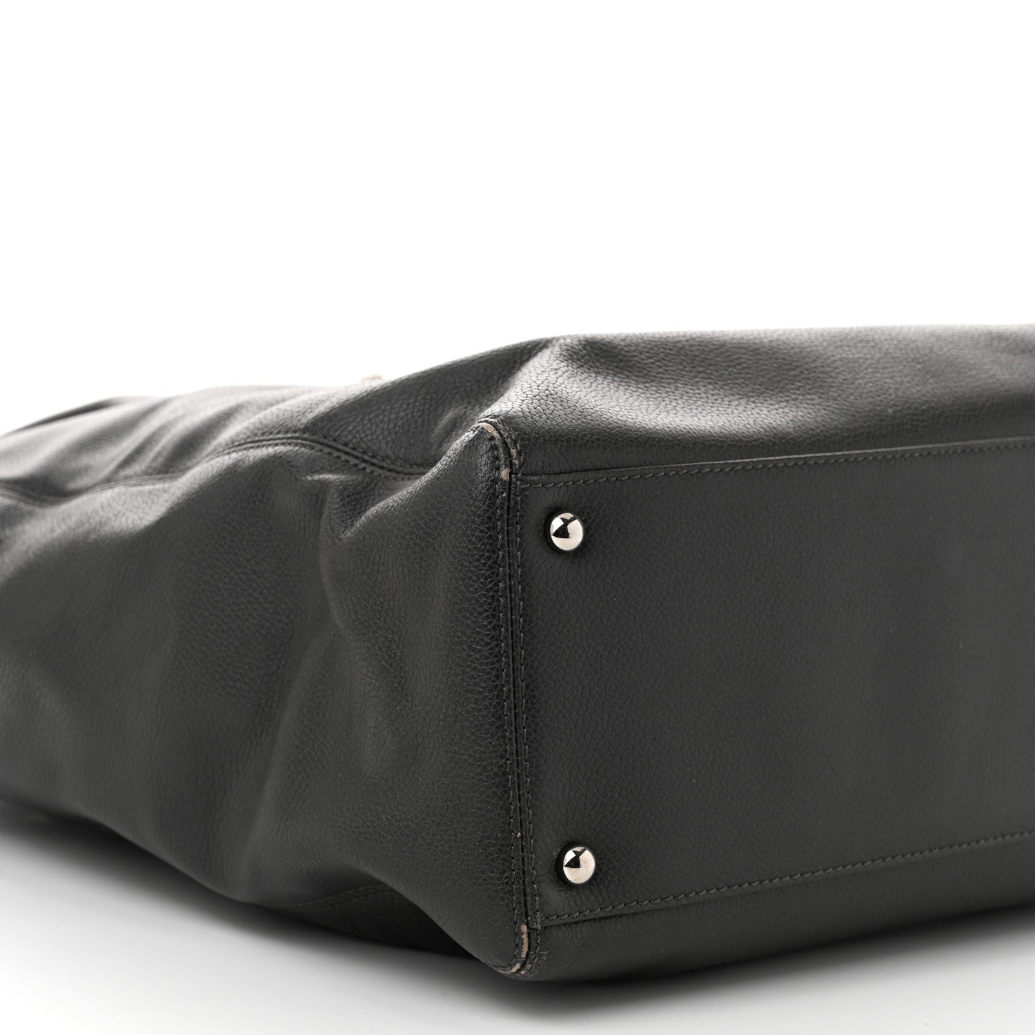 Calfskin Tall Cerf Tote Anthracite