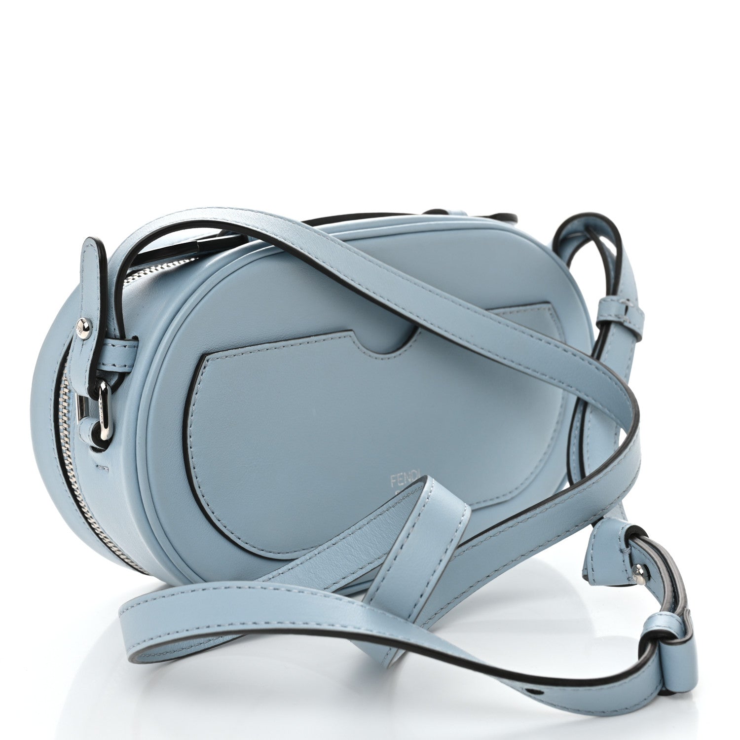 Vitello Grace Camoscio O'Lock Mini Camera Case Azzurro Baby