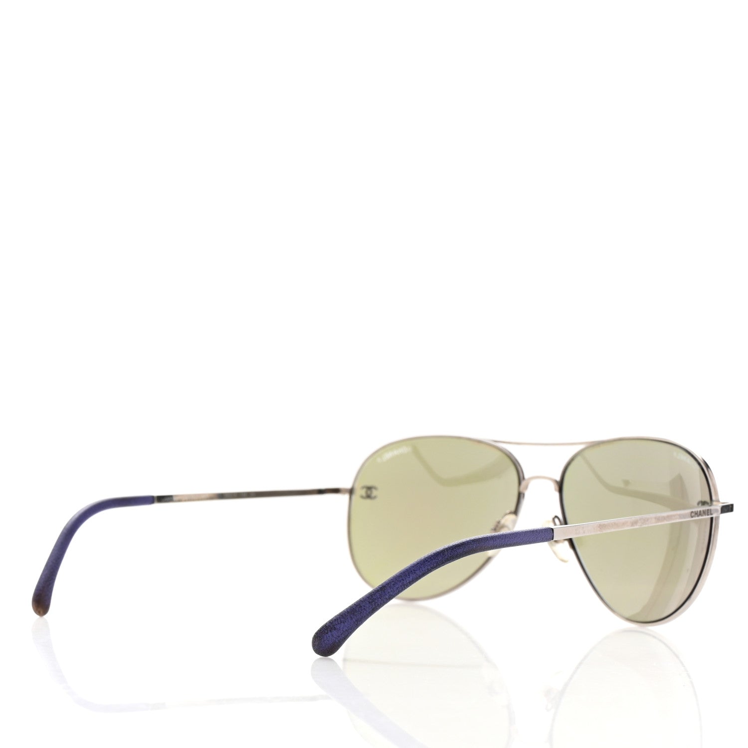 Metal Pilot Aviator CC Sunglasses 4189-T-Q Silver