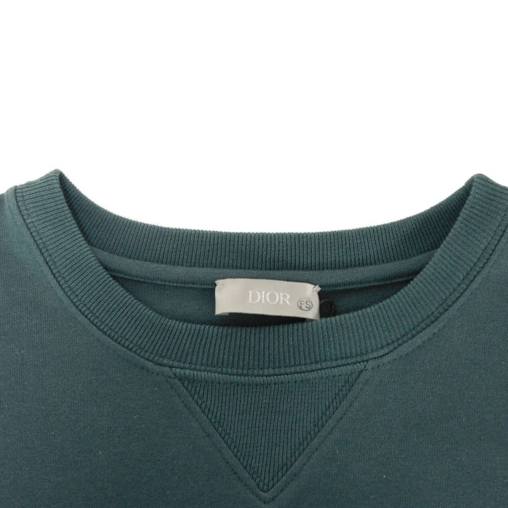 Dior Logo Patch Crewneck Cotton T-shirt