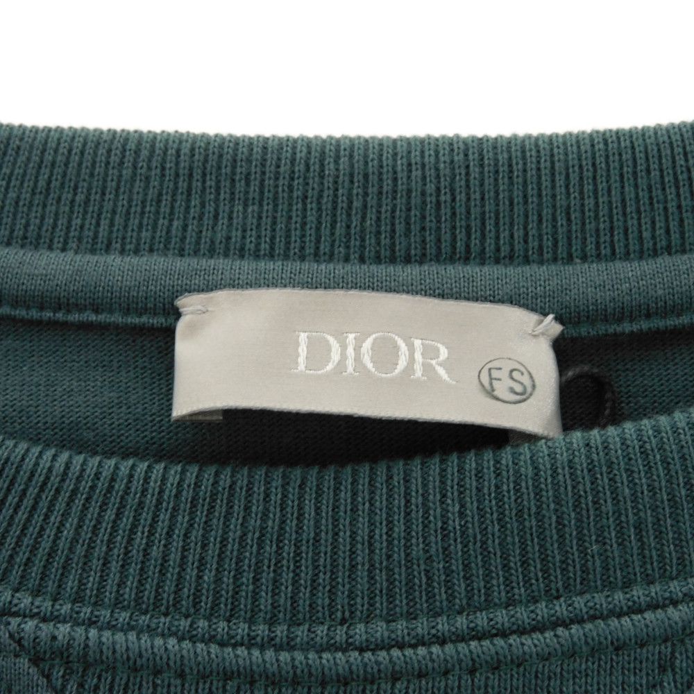 Dior Logo Patch Crewneck Cotton T-shirt