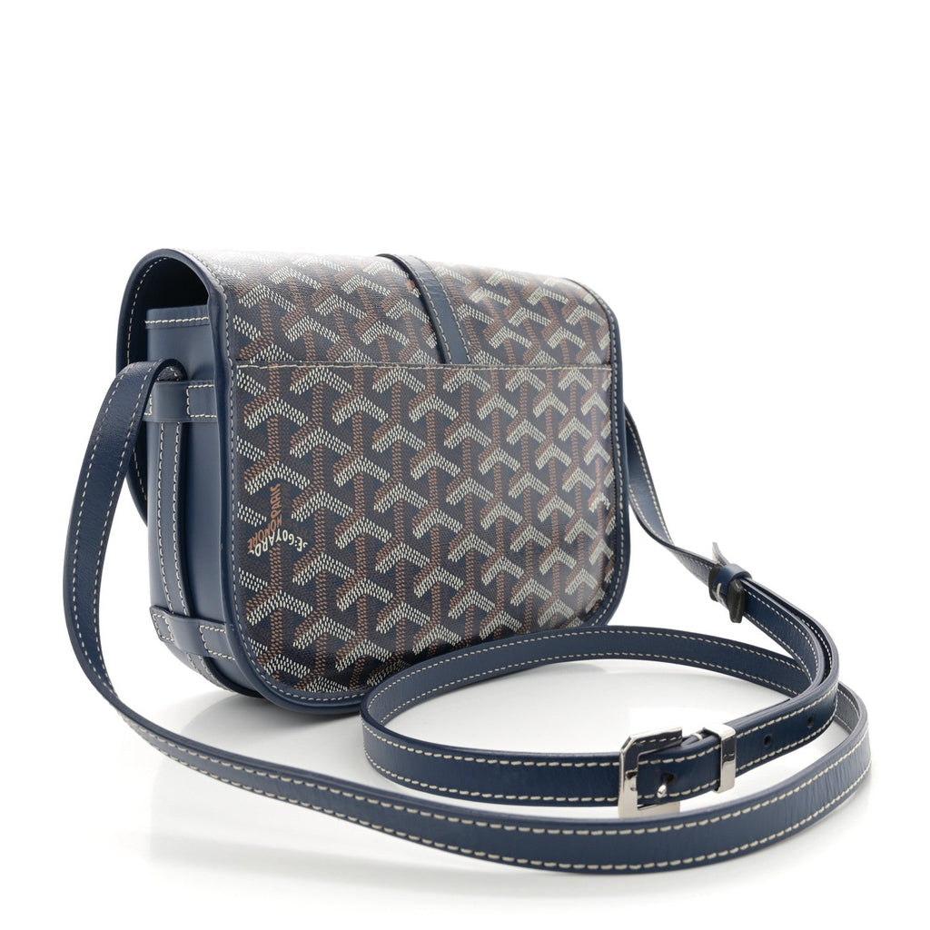 Goyardine Belvedere II PM Messenger Bag Navy